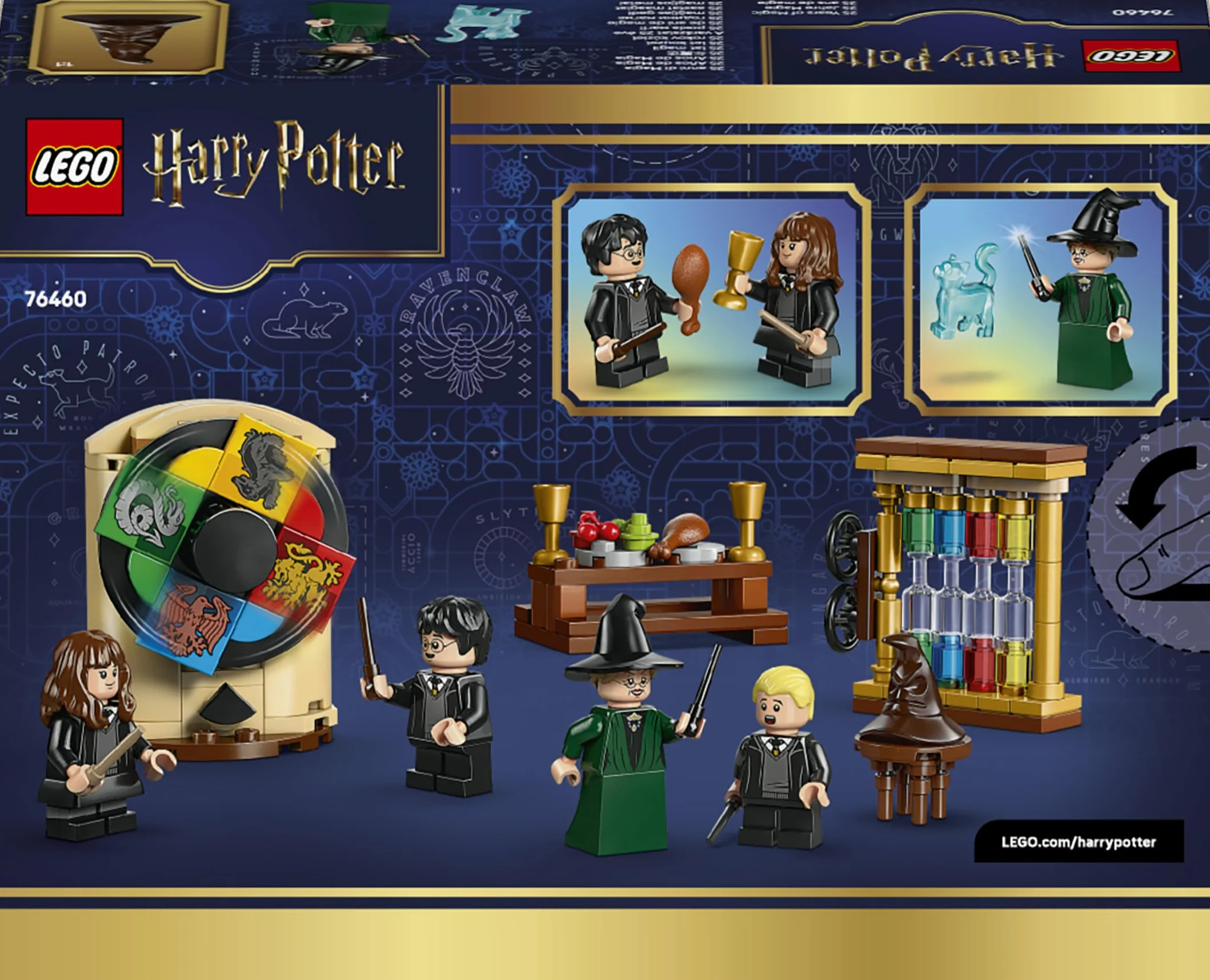 LEGO Harry Potter Le Château de Poudlard : la Cérémonie du Choixpeau Magique 76460 Jouet Minifigurine Hermione Baguettes Magiques Cadeau 7 Ans