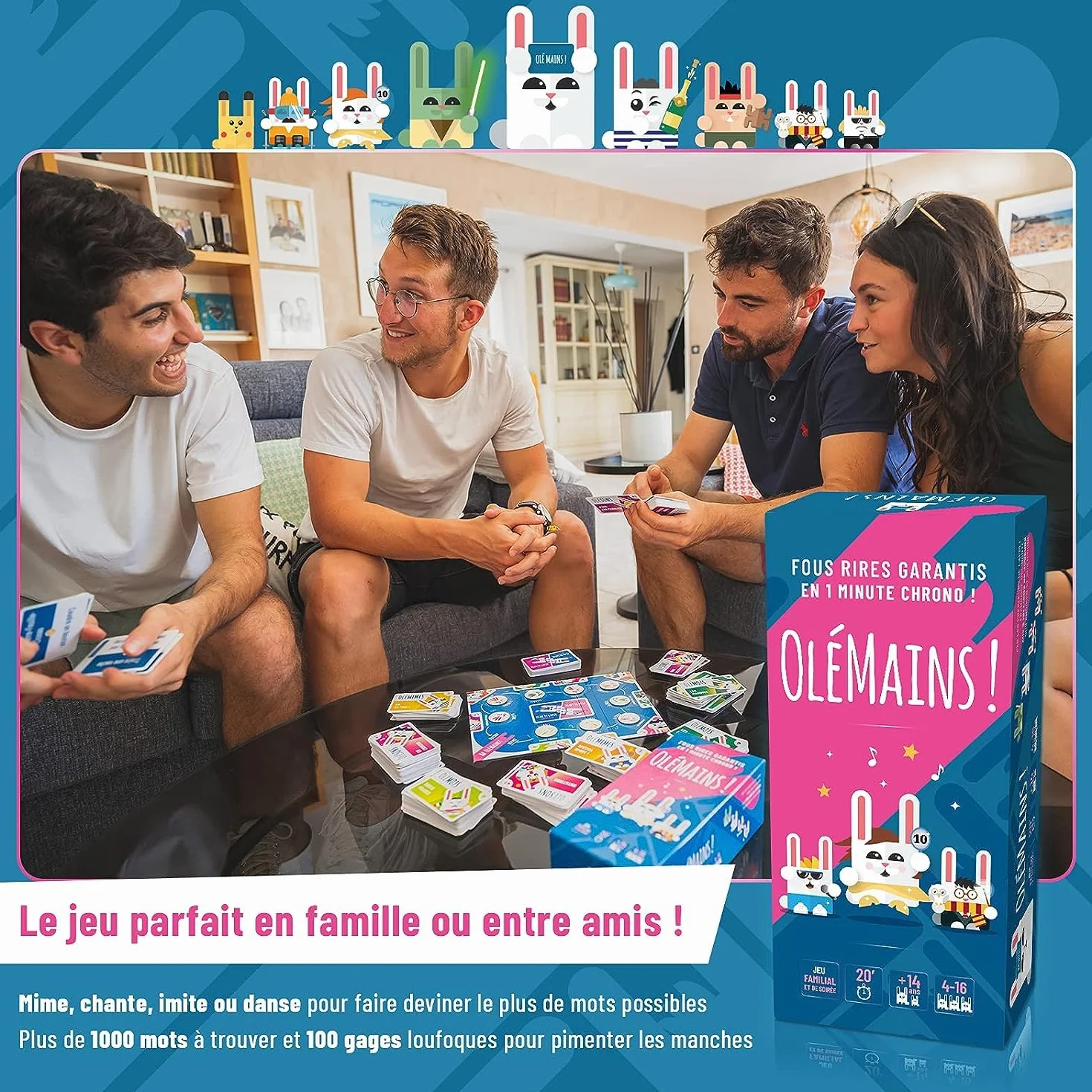 Jeu de société Familial et de soirée, 600 Cartes, Fabriqué en Europe, Idée Cadeau Noël