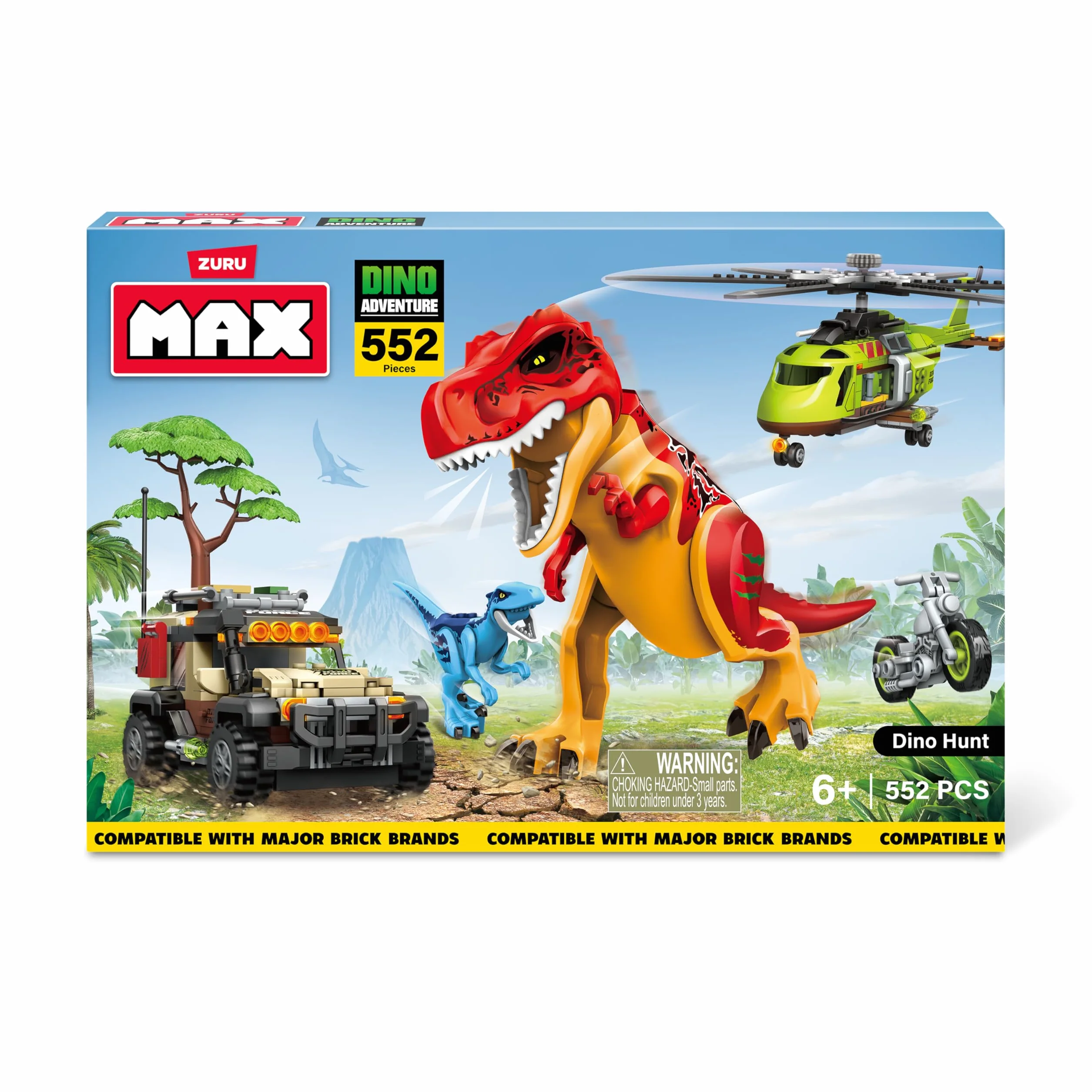 MAX-Dino Adventure US Series 1 Boîte de jeu Assortiment 552 pièces