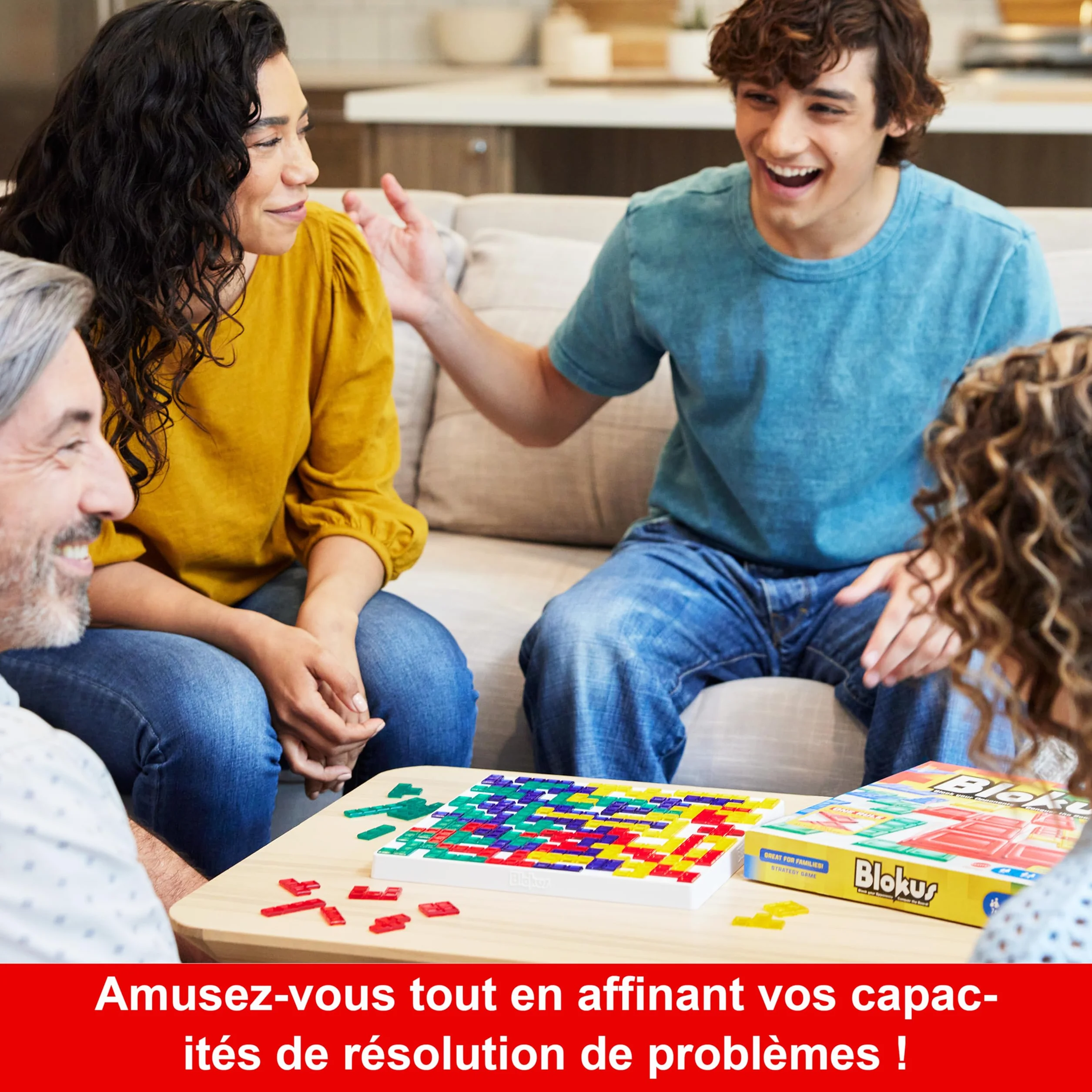 Mattel Games Blokus Jeu de Société Familiale Stratégie Plateau BJV44