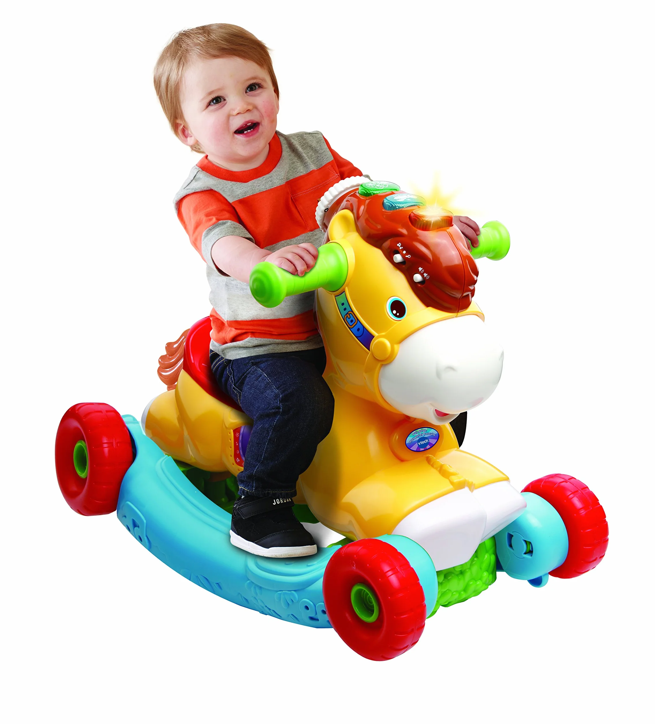 VTech P'tit Galop Mon Poney Basculo Cheval à Bascule Interactif Jouet d'Activité Éveil Musical Cadeau Bébé 1 an