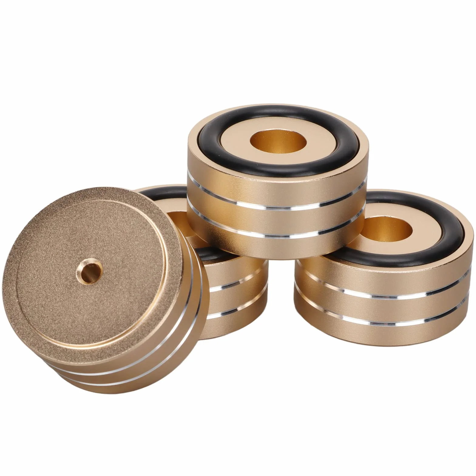 Pieds d'isolation de Haut-parleur en Aluminium 40 x 20 mm, Antidérapant pour Amplificateur DAC