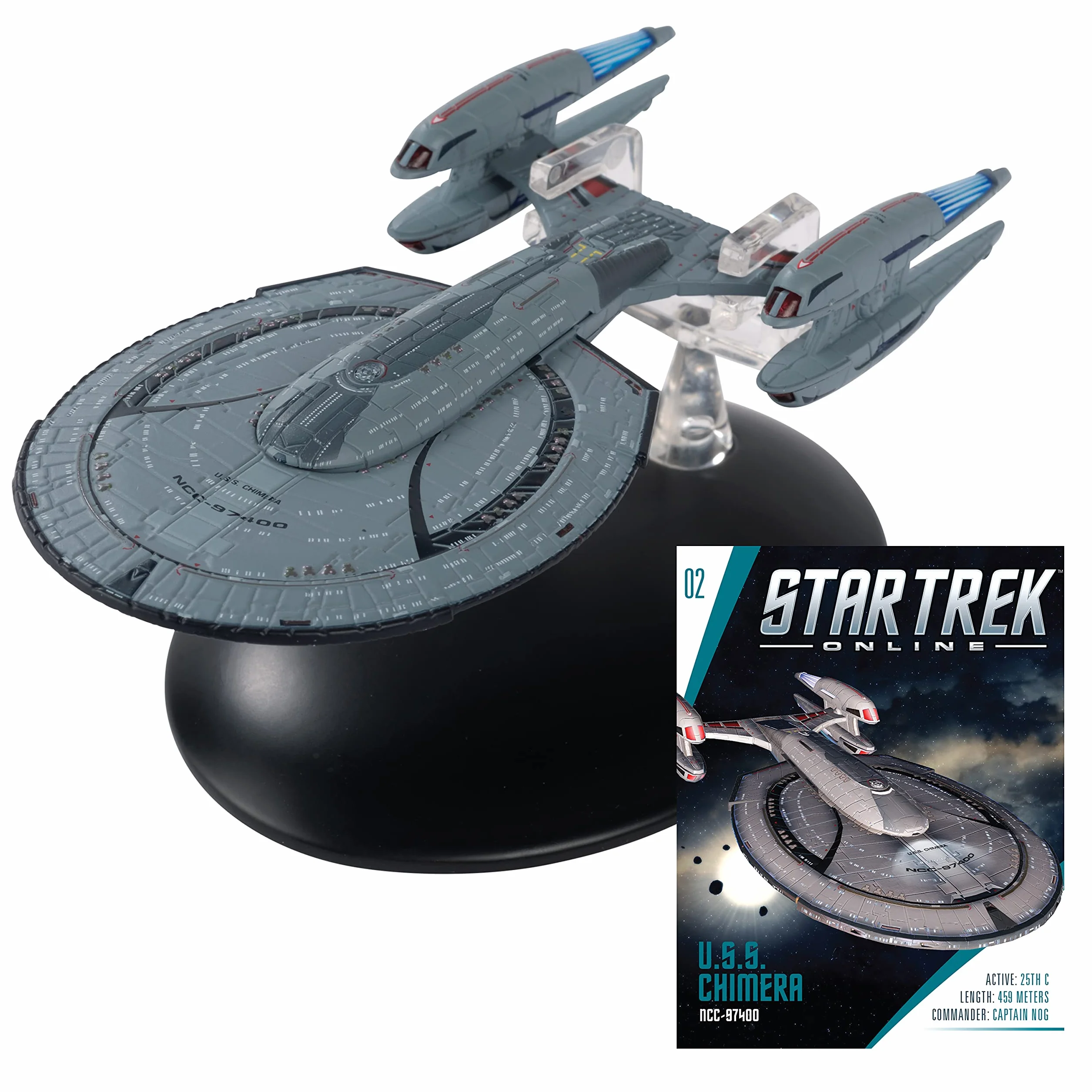 Star Trek Destroyer Lourd Fédération Classe Chimera Eaglemoss Collections