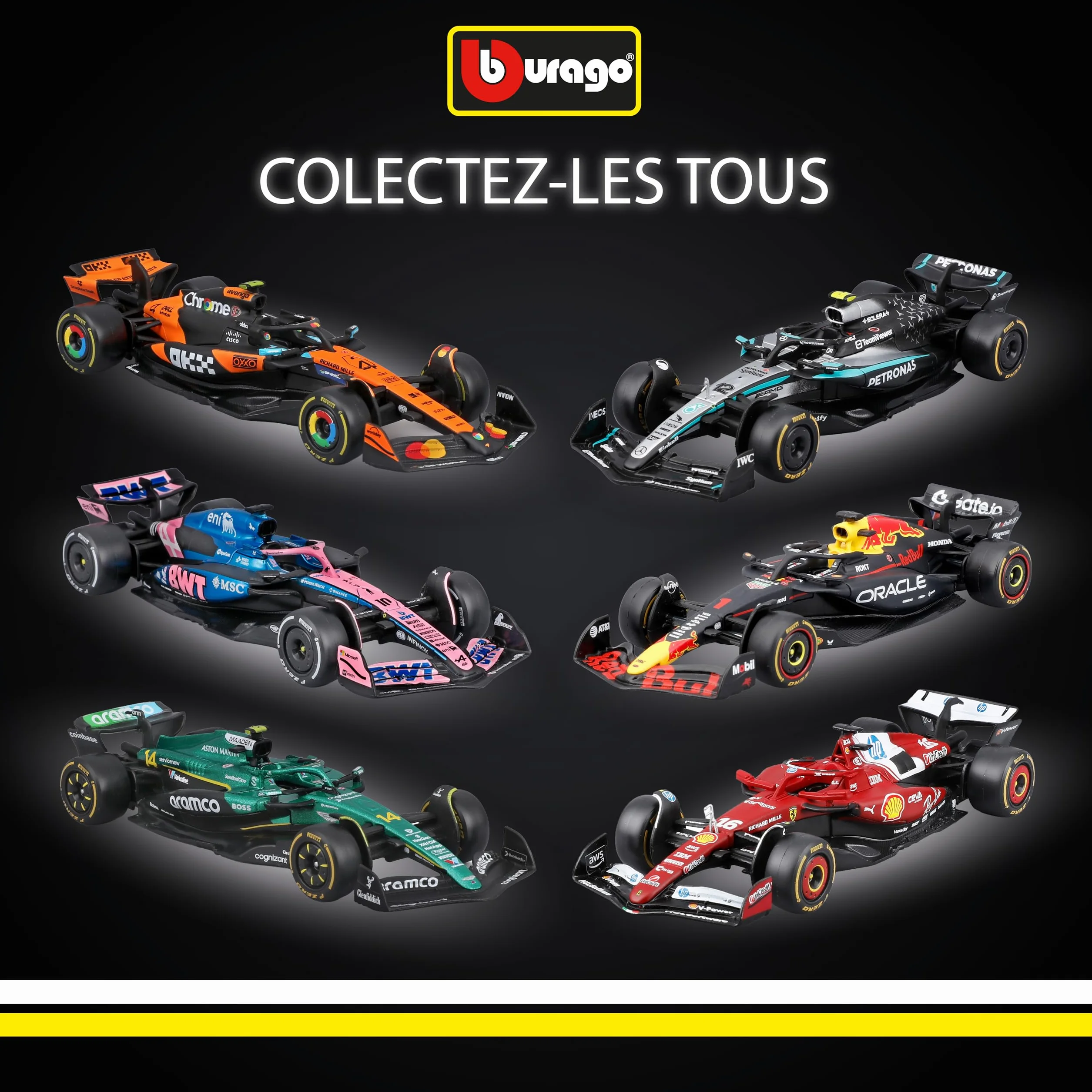 Bburago Ferrari SF-25 F1 2025 #44 Hamilton miniature Formule 1 licence officielle