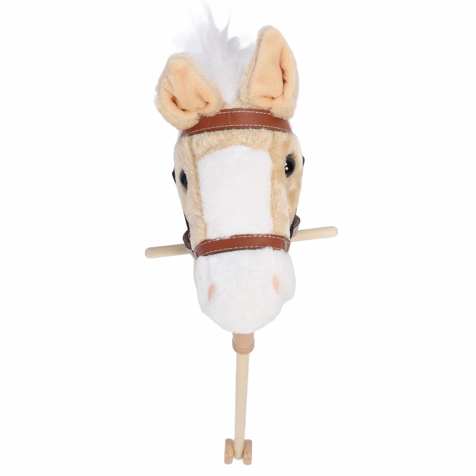 Naroote Jouet Bâton Cheval Tête Extérieure Doux (Jaune)