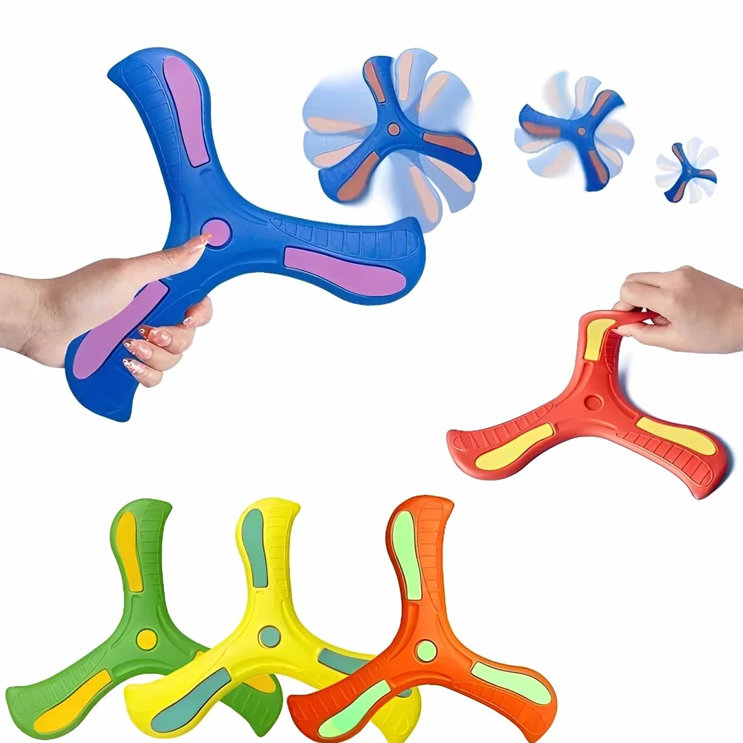 Boomerang Enfant EVA Souple 5 Pièces Jeux Extérieur Débutants