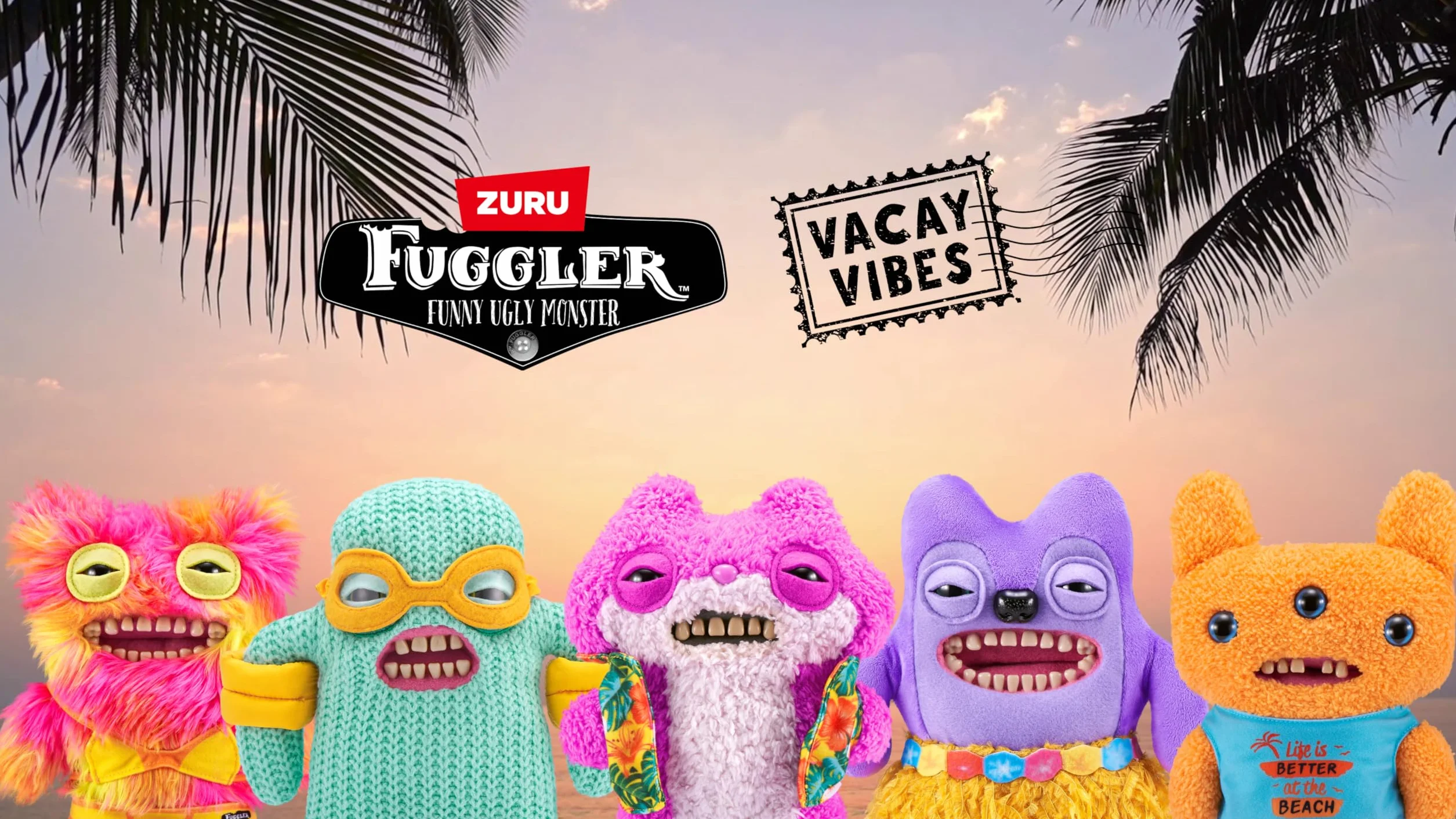 Fuggler Vacay Vibes de ZURU, Funny Ugly Monster Peluche à Collectionner
