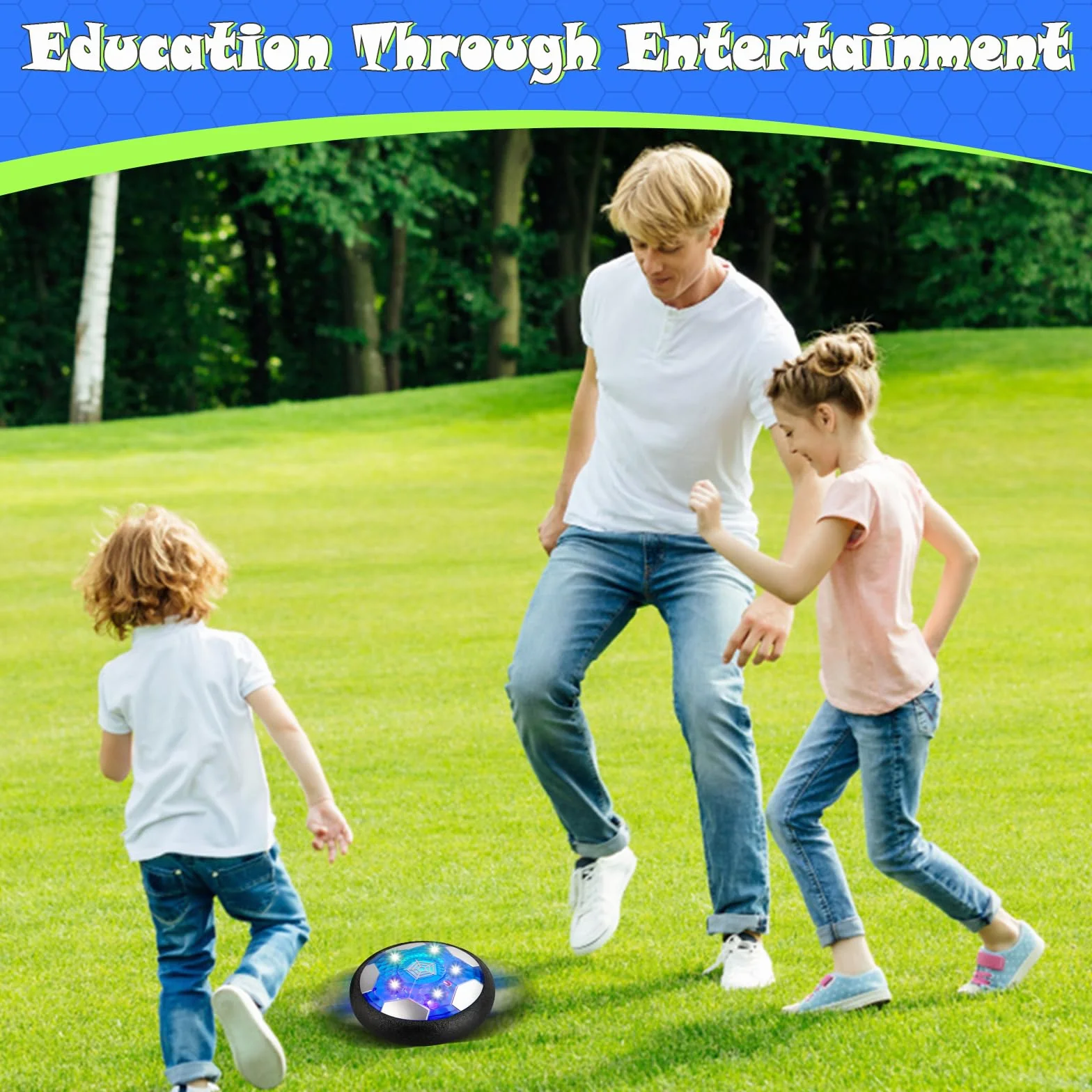 Hover Soccer Ball LED Lumière Rechargeable Enfant Jouet Foot