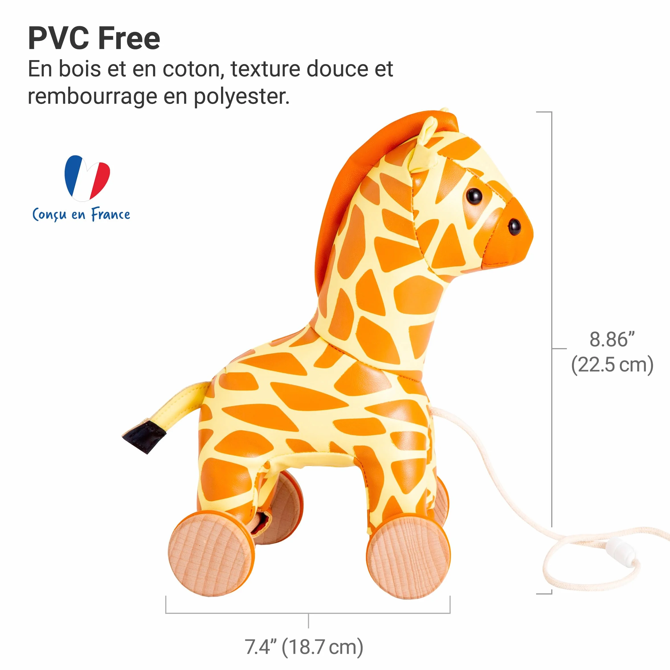 Little Big Friends Pull Along Friends Gina The Giraffe Pull Toy for Baby