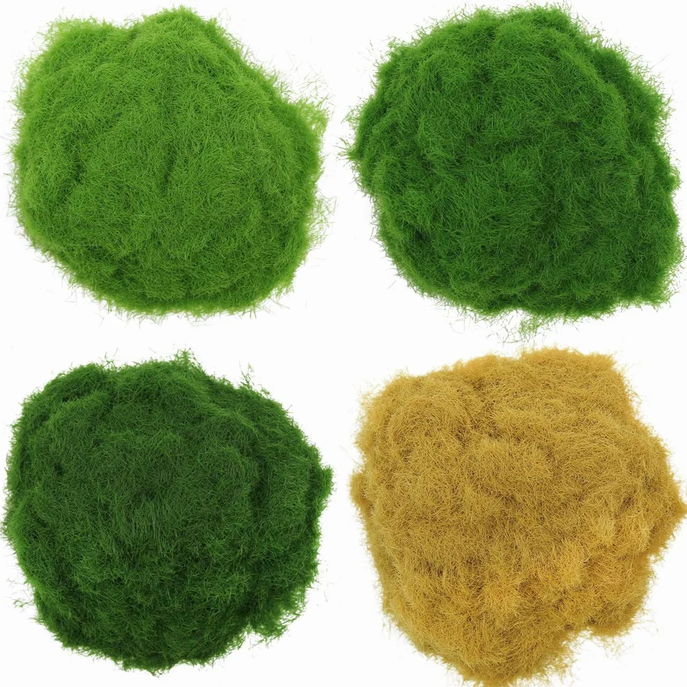 Evemodel Lot de 4 bouteilles de poudre d'herbe statique 8 mm 300 ml pour modélisme