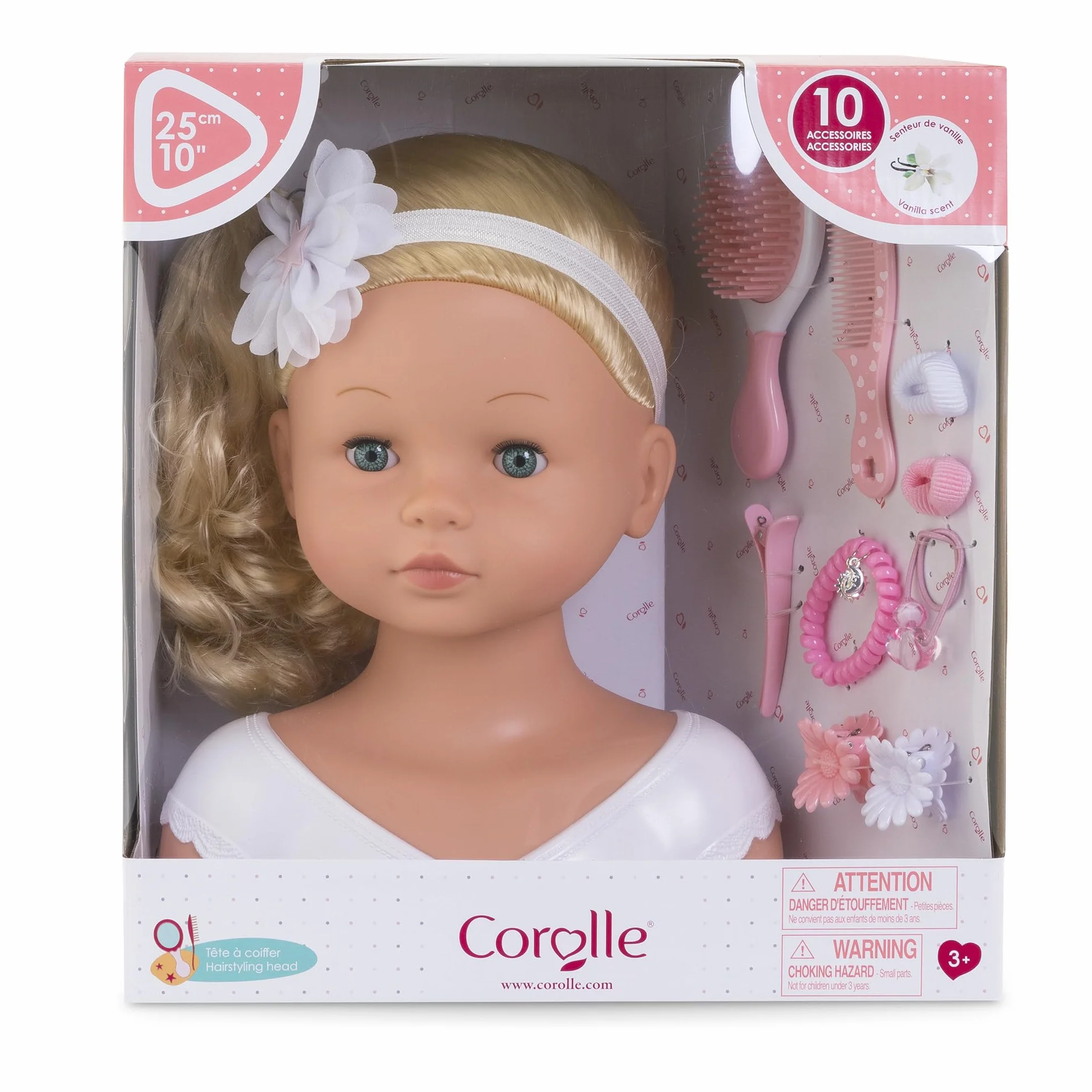 Corolle Tête à coiffer 10 Accessoires dès 3 Ans