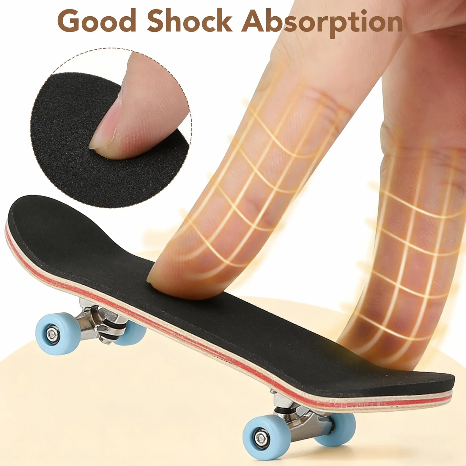 Complet Érable en Bois Pont Finger Skate DIY Mini Skate Doigt 5 Étages Monter Soi Même Fingerboard