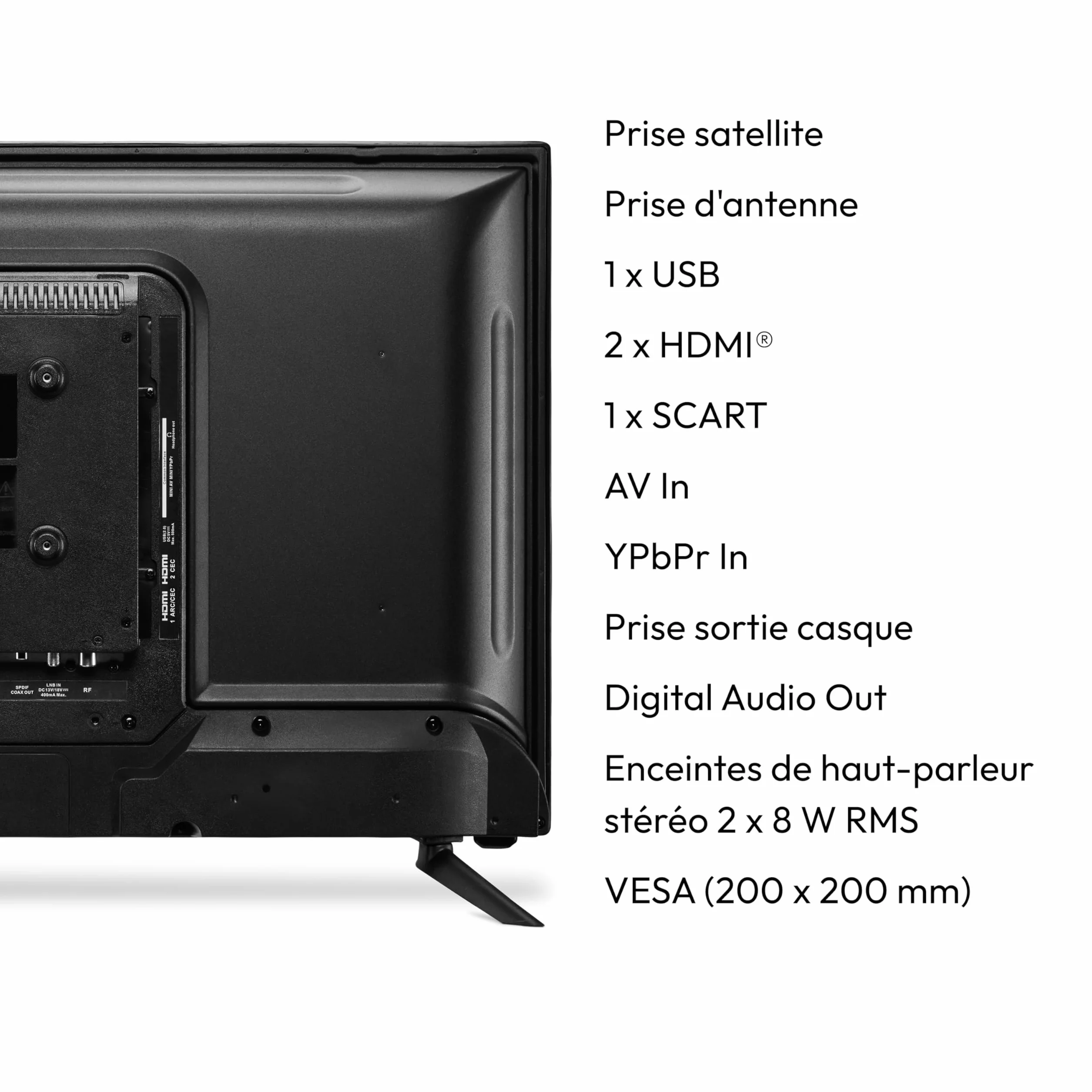 MEDION E14080 Téléviseur Full HD 100,3 cm 40 Pouces Lecteur DVD intégré Triple Tuner DVB-T2 DVB-C DVB-S2