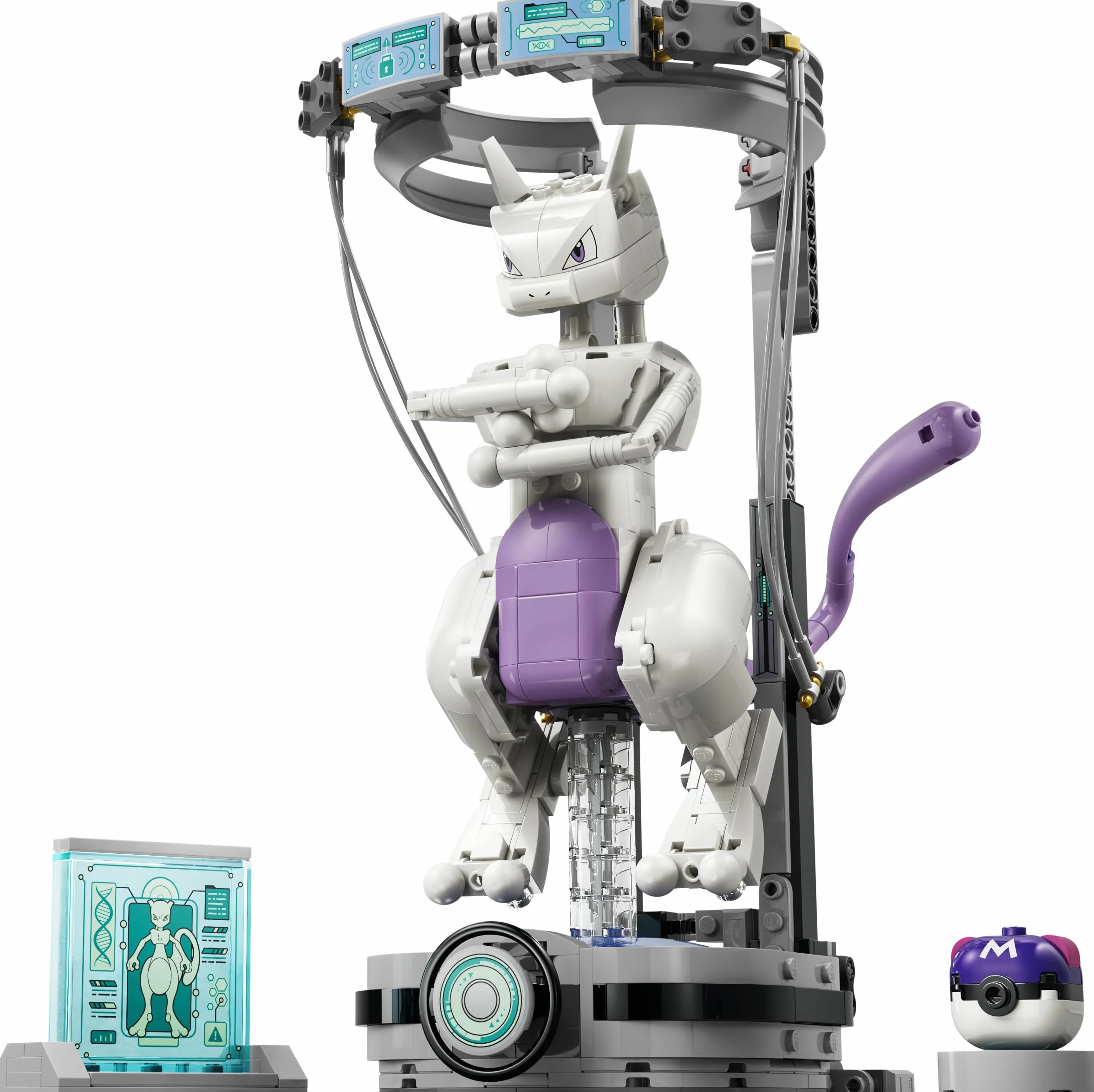 LEGO Pokémon Smart Play L’Évasion du Labo de Mewtwo 72163 Jouet Interactif Set Compatible 1 Smart Tag 1 Pokémon