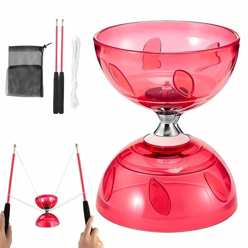 Diabolo LED Roulement À Billes 4,5 MM Jouet Jonglage Enfants Adultes