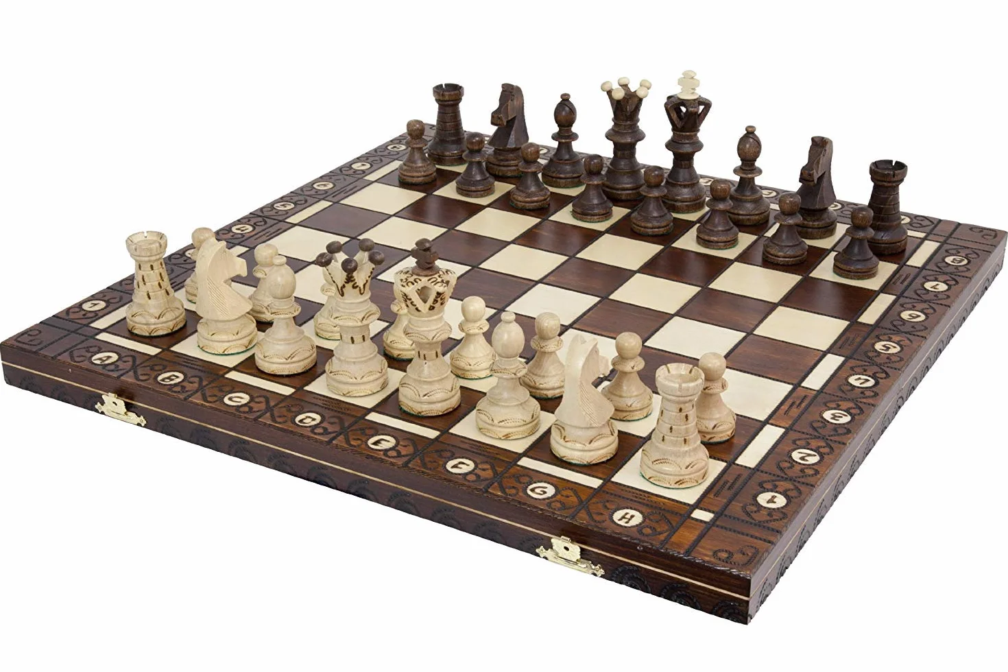 Ambassador Grand jeu d'échecs EL GRANDE 51 x 52.5 cm a 2 joueurs