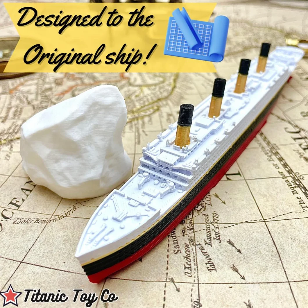 TitanicToyCo Modèles de Navires RMS Titanic Britannic Olympic 8" Assemblés Jouets Titanic