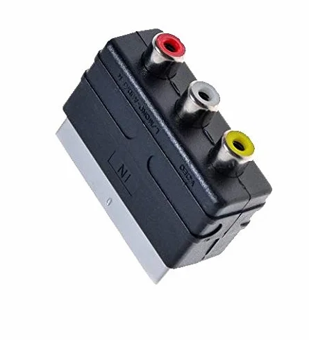Adaptateur péritel convertisseur AV mâle 3RCA pour PS4 TV DVD
