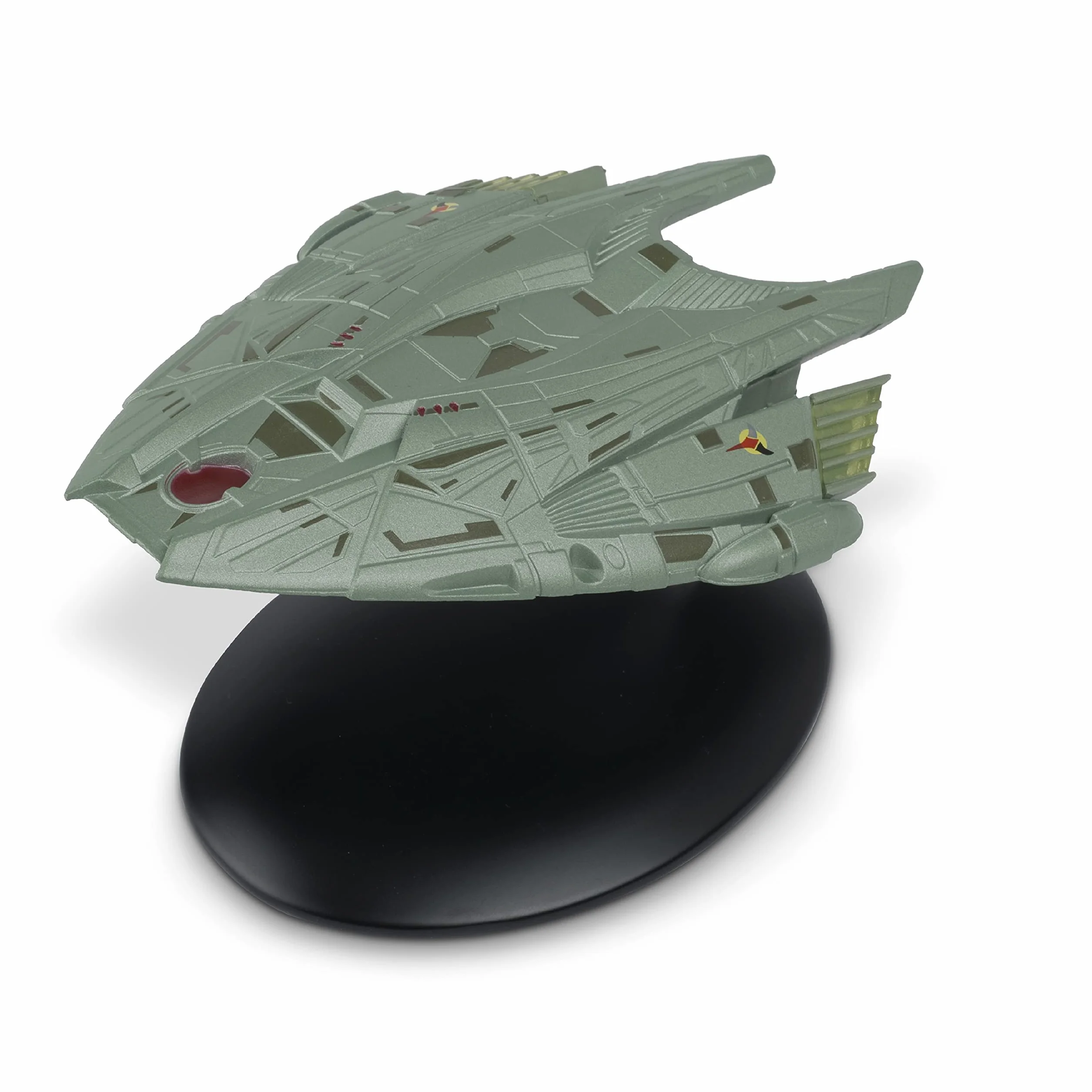 Eaglemoss Star Trek Starships Klingon Goroth Vaisseau Spatial Fonte Peinte à la Main Gris Noir