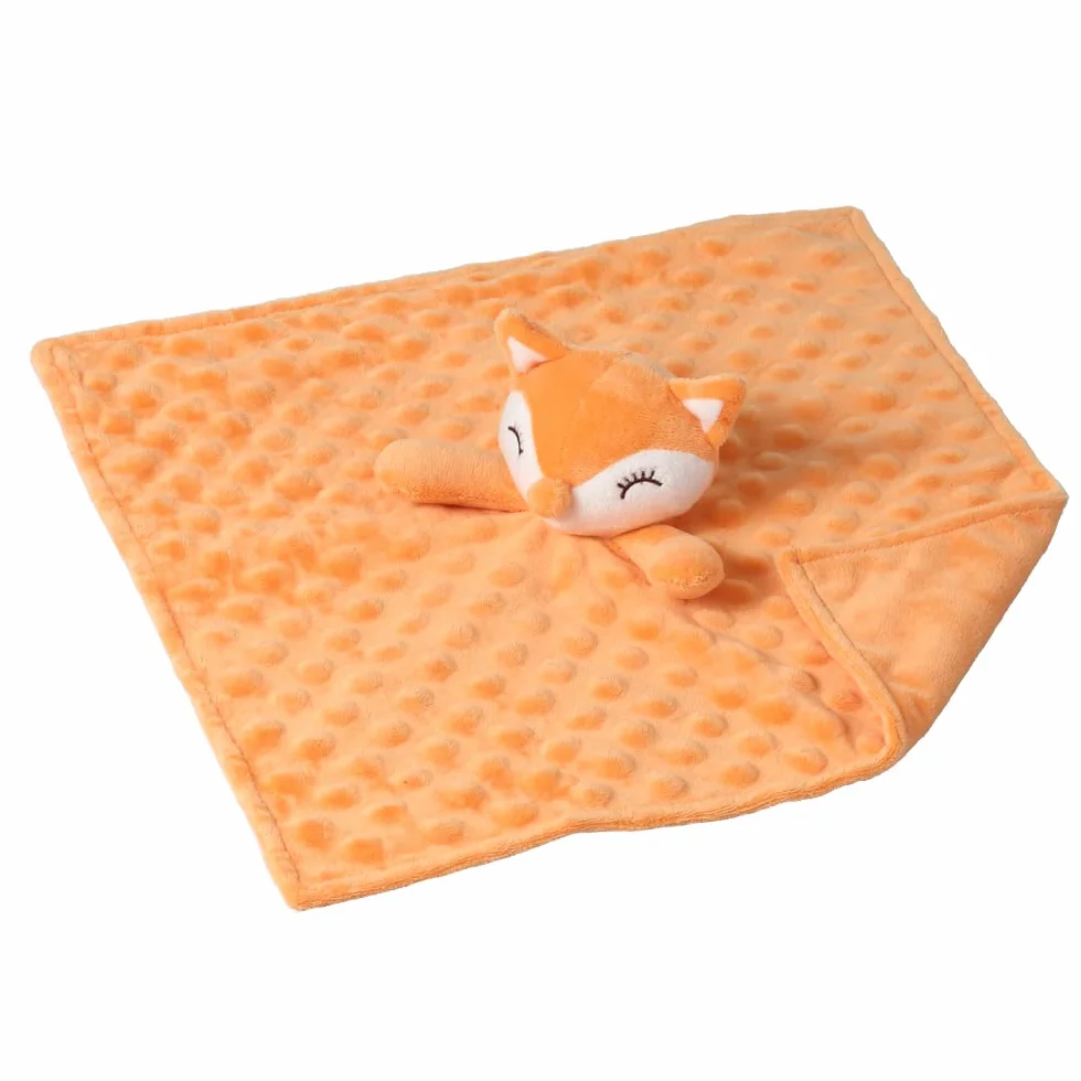 Peluche Douce CREVENT Visage d'Animal Renard Orange Cadeau Anniversaire