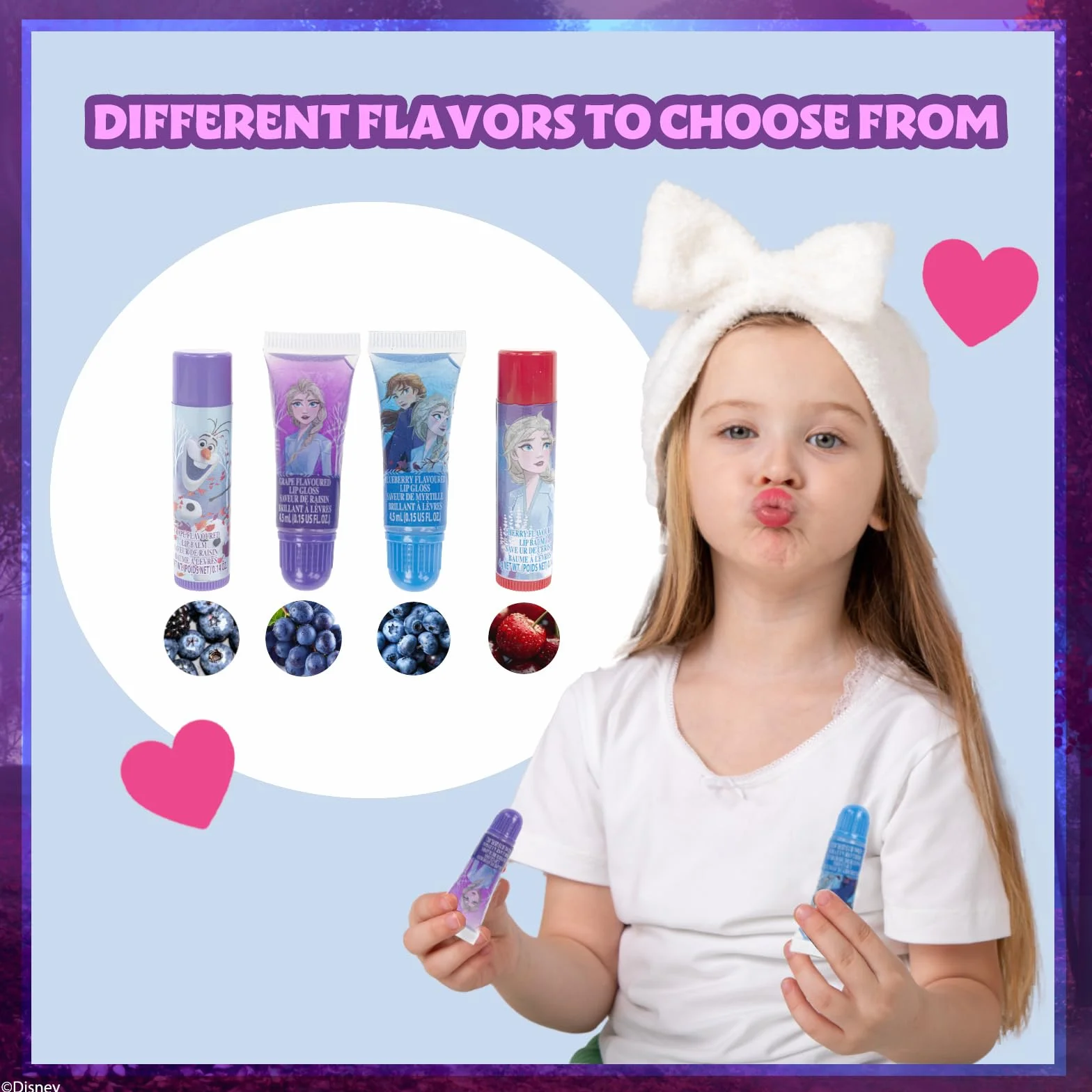 Coffret Maquillage Enfant Frozen Gloss Baume Lèvres Sac