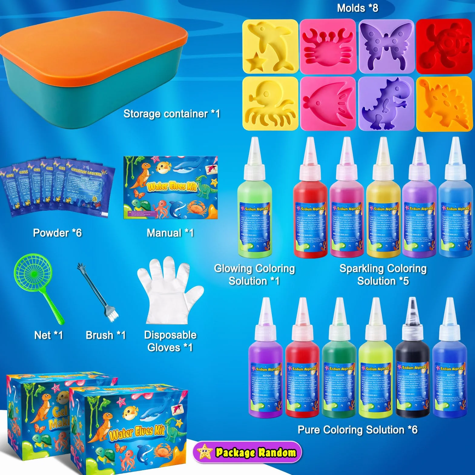 JOPSHEEN Magic Water Elf 12 Bouteilles DIY Aqua Fairy Activites Manuelles Enfants