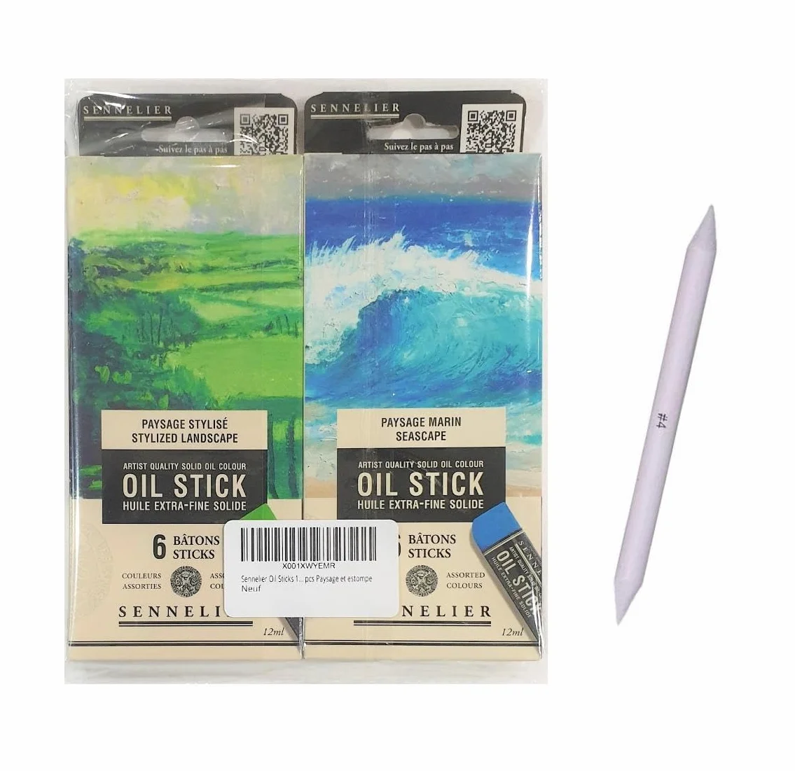 Sennelier Oil Sticks 12 Mini pcs Paysage et estompe