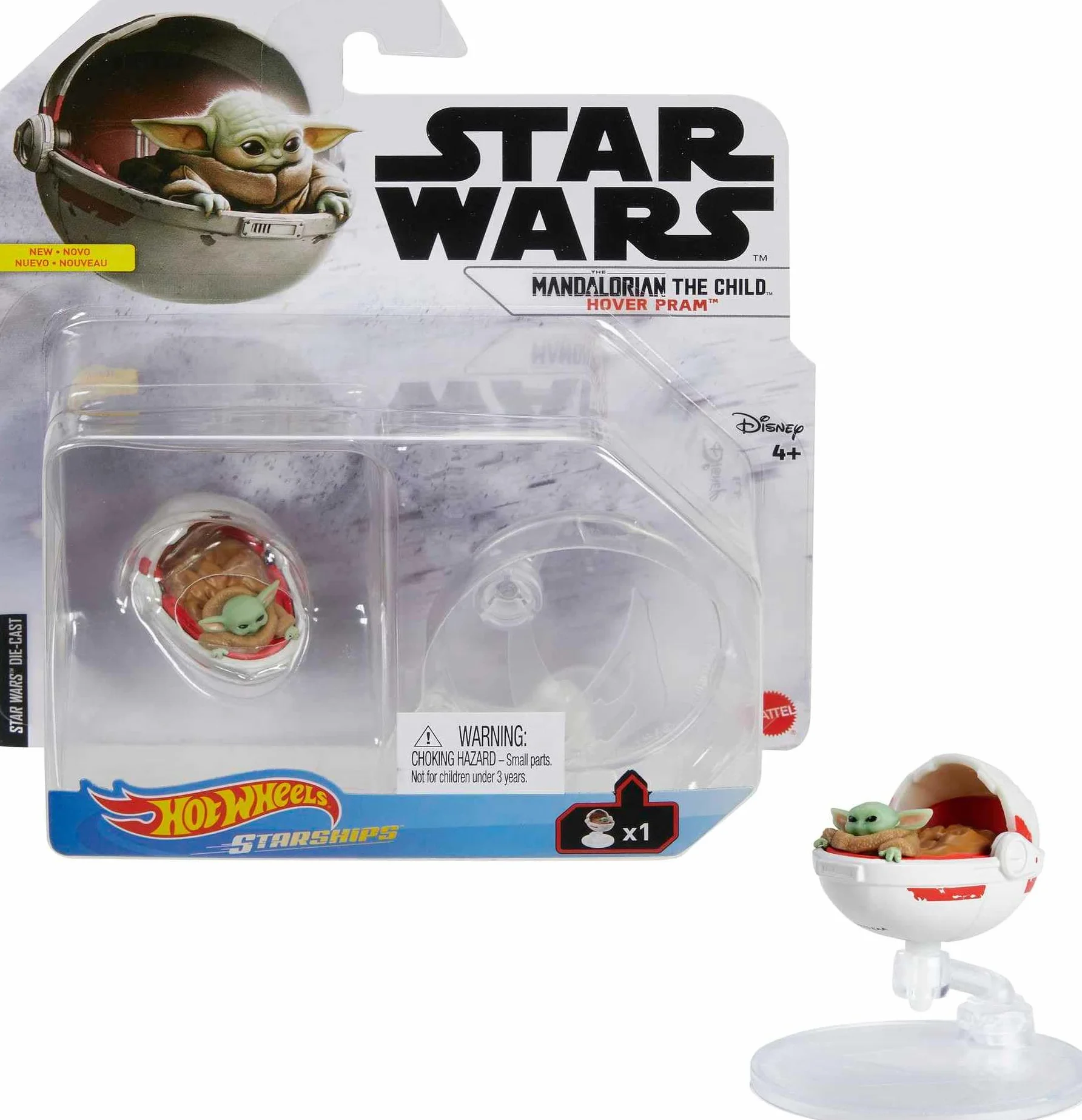 Hot Wheels Star Wars Starships The Mandalorian The Child Hover Pram Metal Vehicle