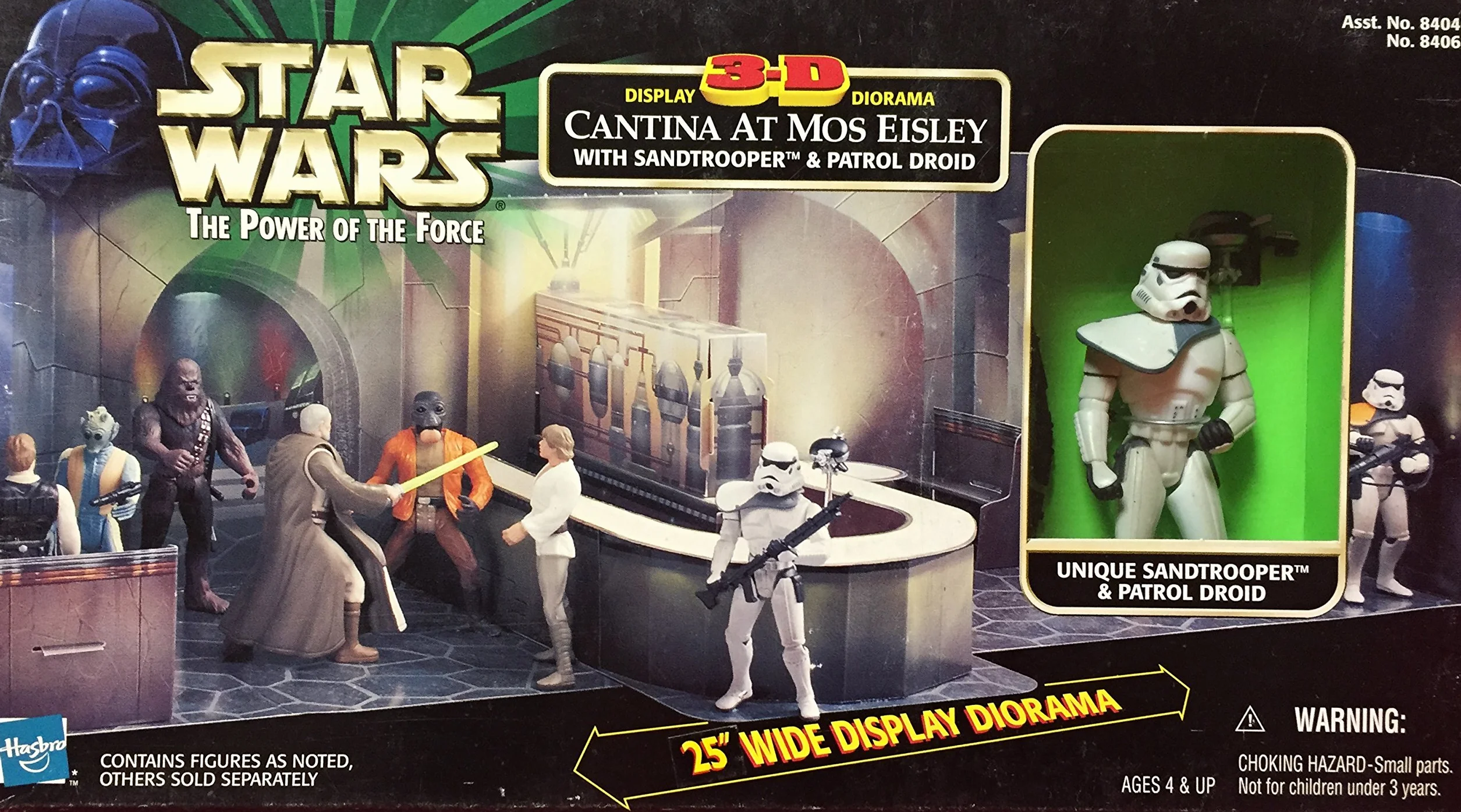 Star Wars: Power of the Force Cantina 3-D Display Diorama with Sandtrooper & Patrol Droid