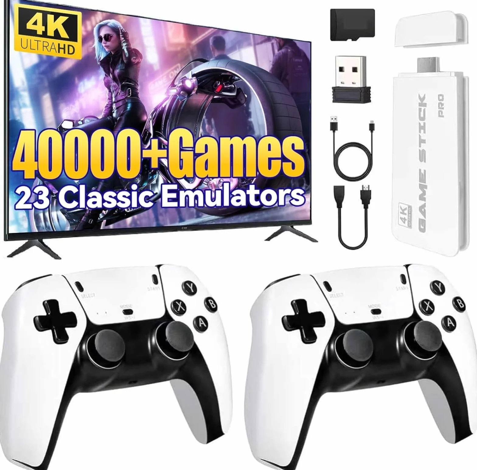 Console de jeu d'arcade rétro sans fil M15 2,4 G 64 Go/128 Go plus de 20 000 jeux intégrés