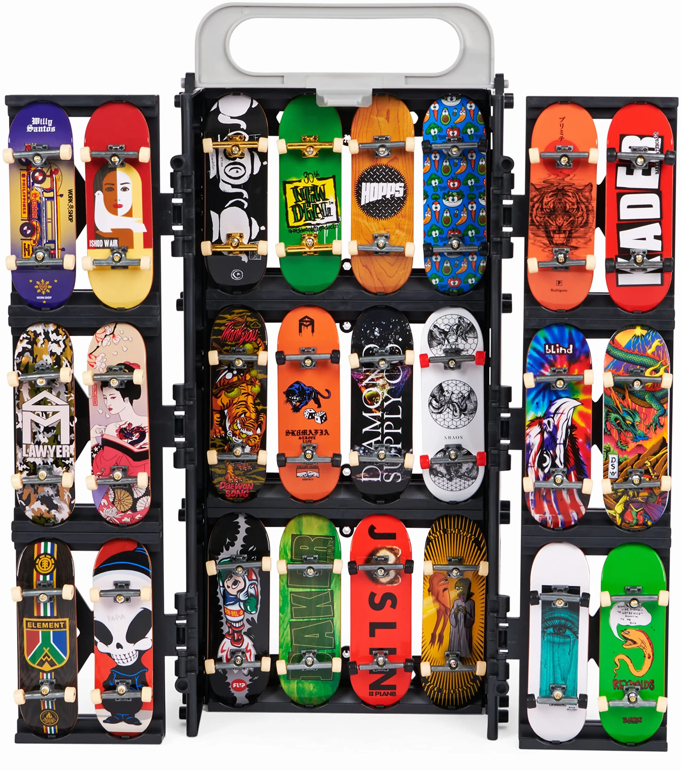 Tech Deck Coffret Skate Transformable Boite Transport Rampe Mini Skate Doigt Jouet Enfant 6 Ans+