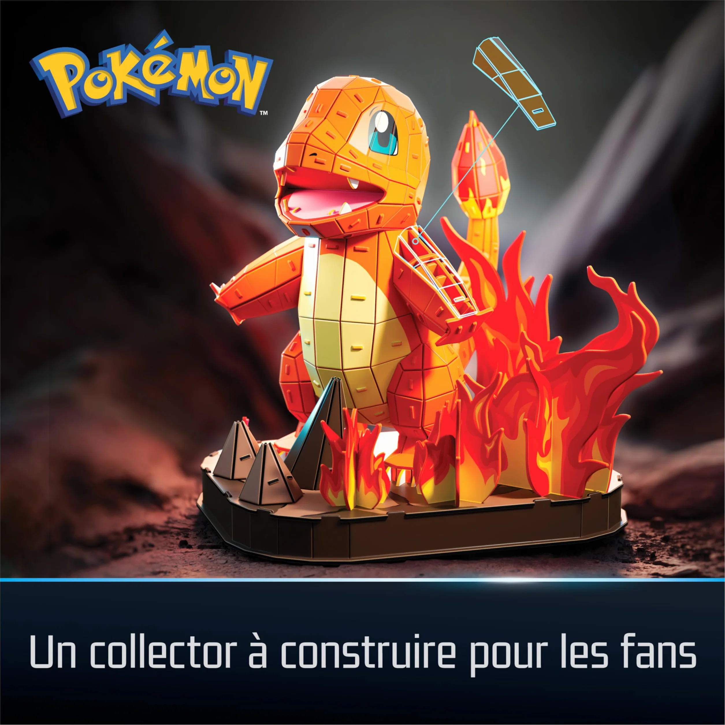 4D Build Puzzle 3D Pokémon Maquette Salamèche 241 Pièces Jeu De Construction Adulte Enfant 12 Ans Et +