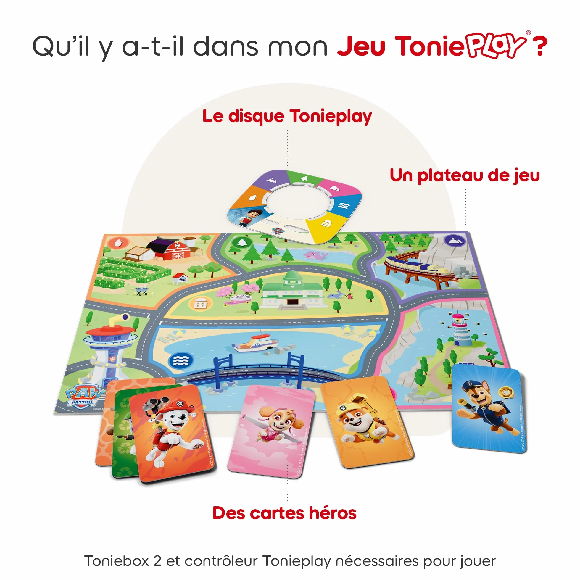 Tonies Jeu Tonieplay Les héros de la Grande Vallée à la rescousse, Compatible Toniebox 2, 3-9 Ans