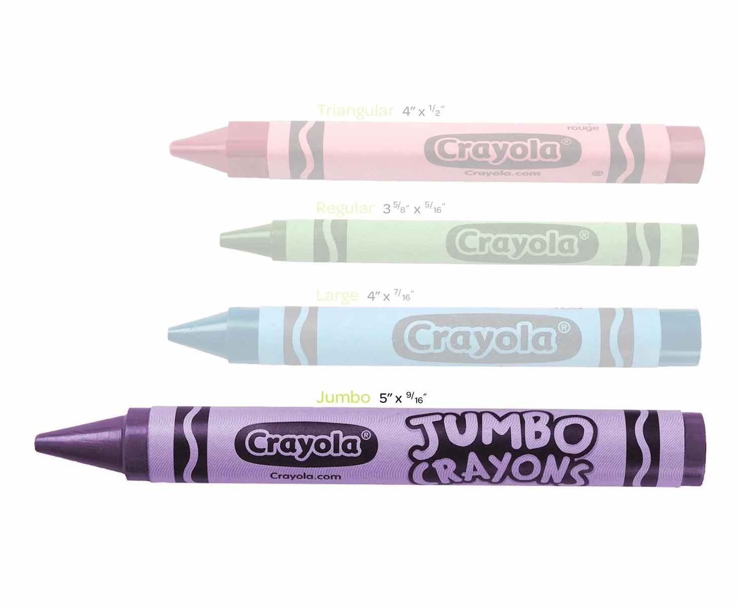 CRAYOLA 28 Crayons gras format Jumbo en Pot refermable Couleurs Assorties