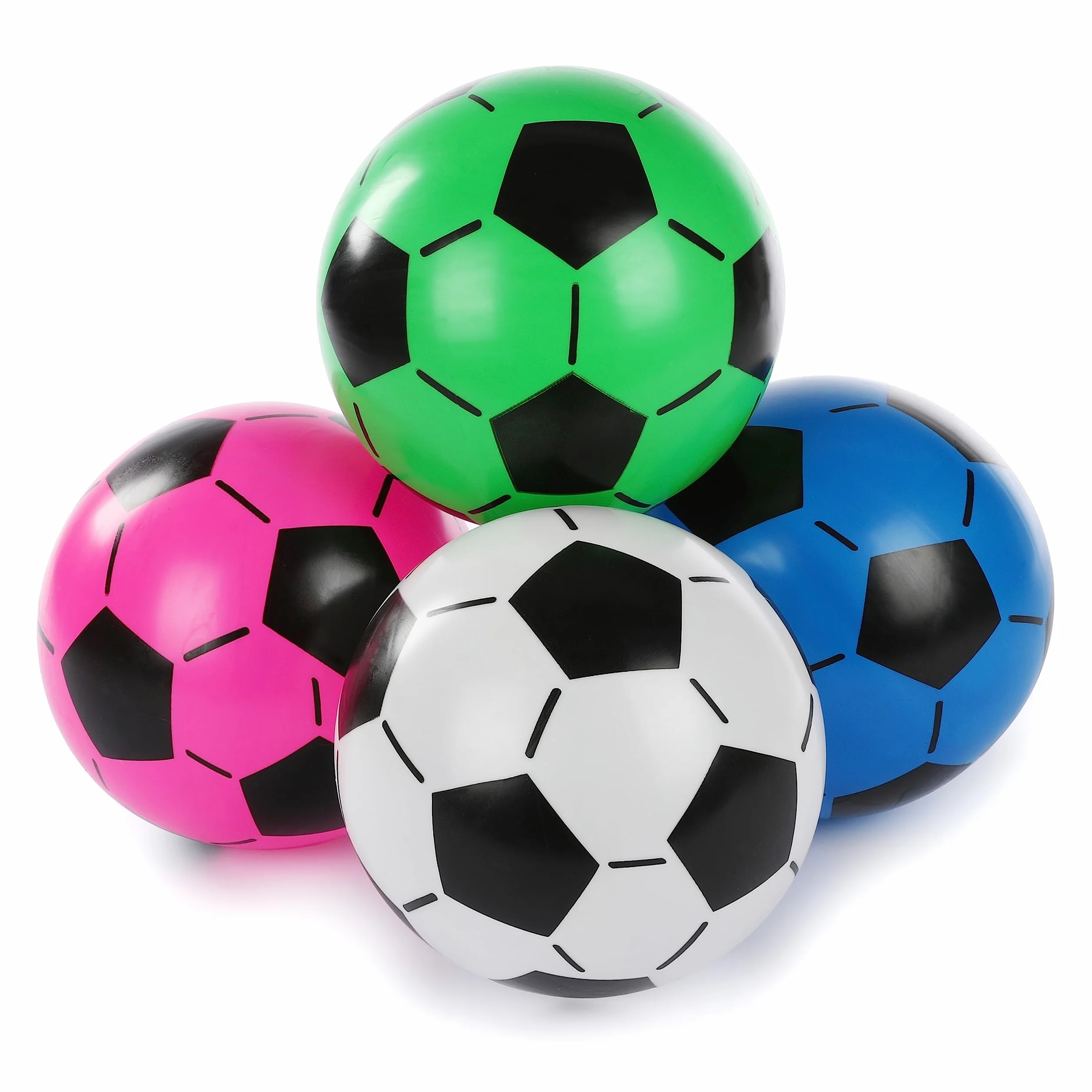 Set de 4 Ballons de Foot pour Enfants en PVC 20 cm Intérieur Extérieur