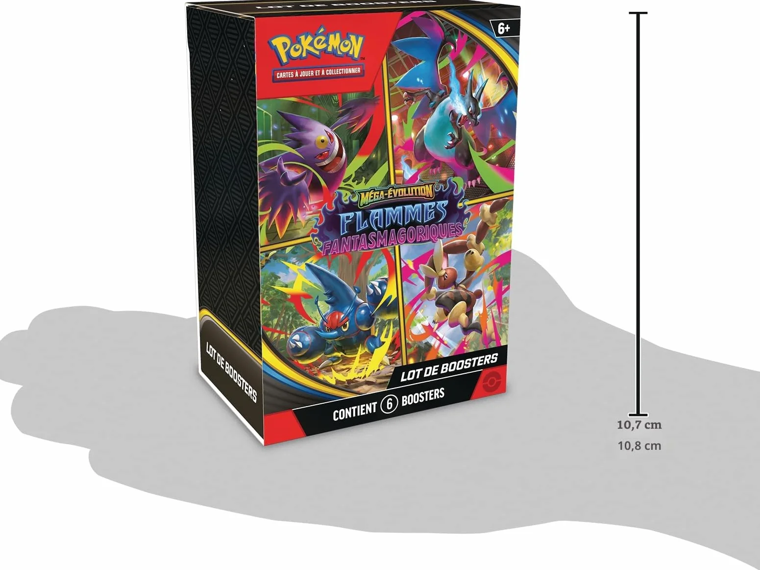 Pokémon JCC Méga-Évolution Flammes Fantasmagoriques Lot 6 boosters