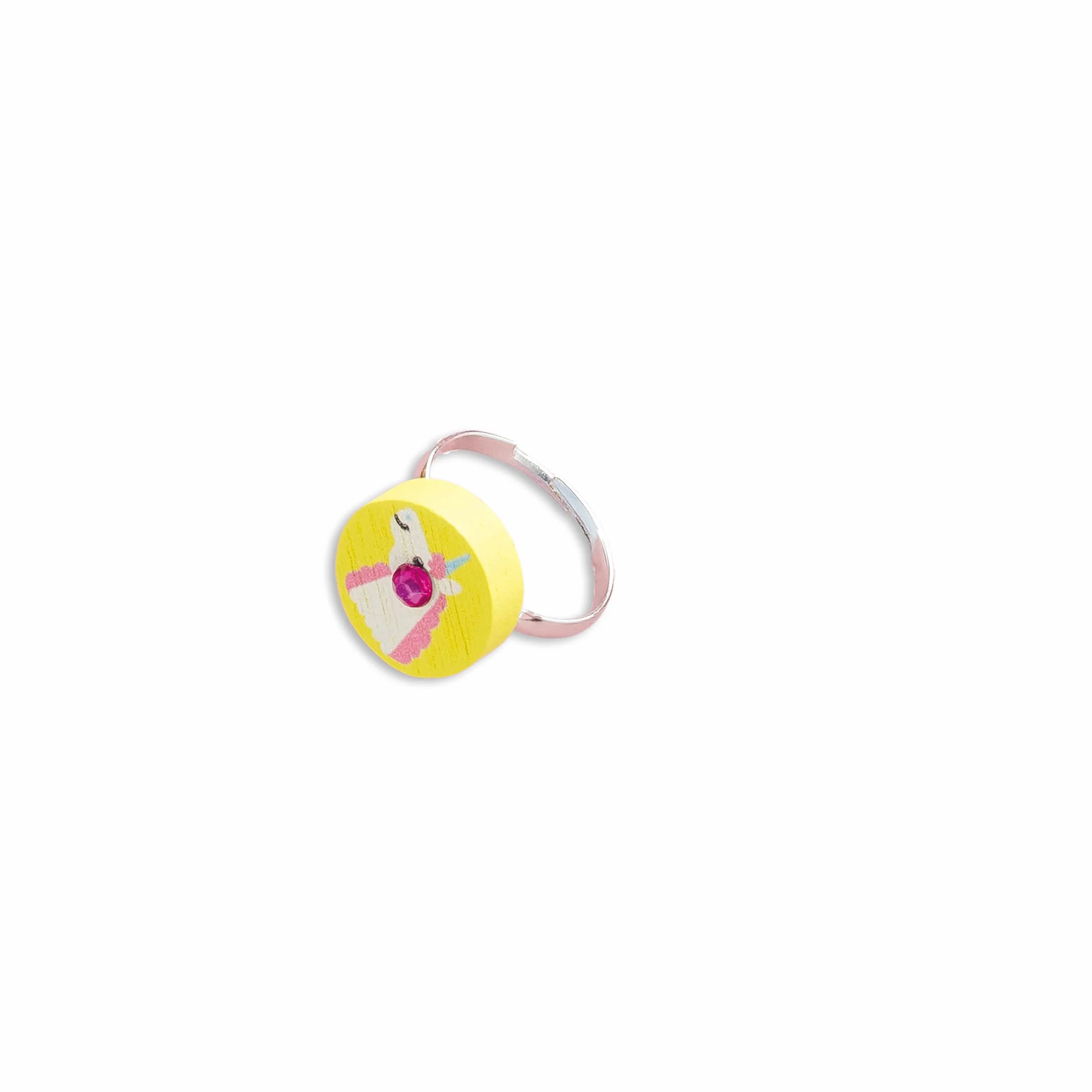 Janod Rainbow land Boîte de 4 bijoux en bois à créer