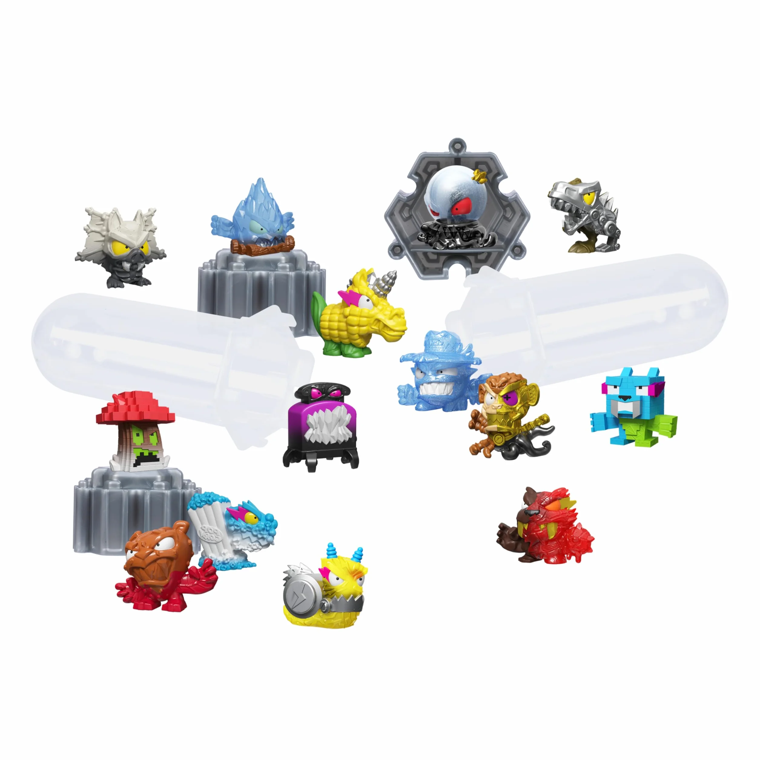 MrBeast Lab Swarms Collection Hyper Fusion, Coffret Méga Labo avec 14 Micro-créatures