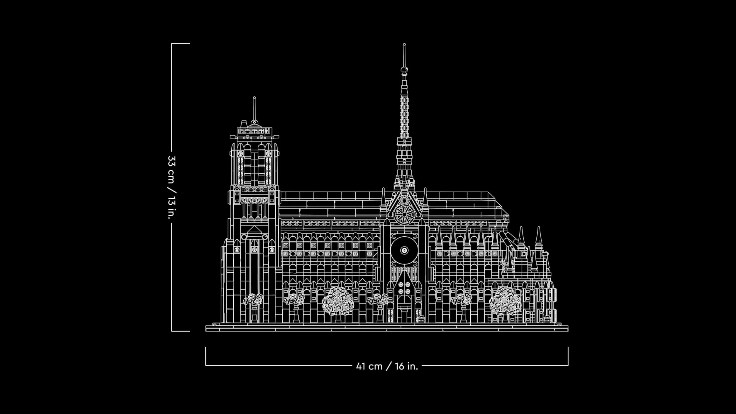 LEGO Architecture Notre-Dame de Paris 21061 Maquette à Construire Set pour Adultes