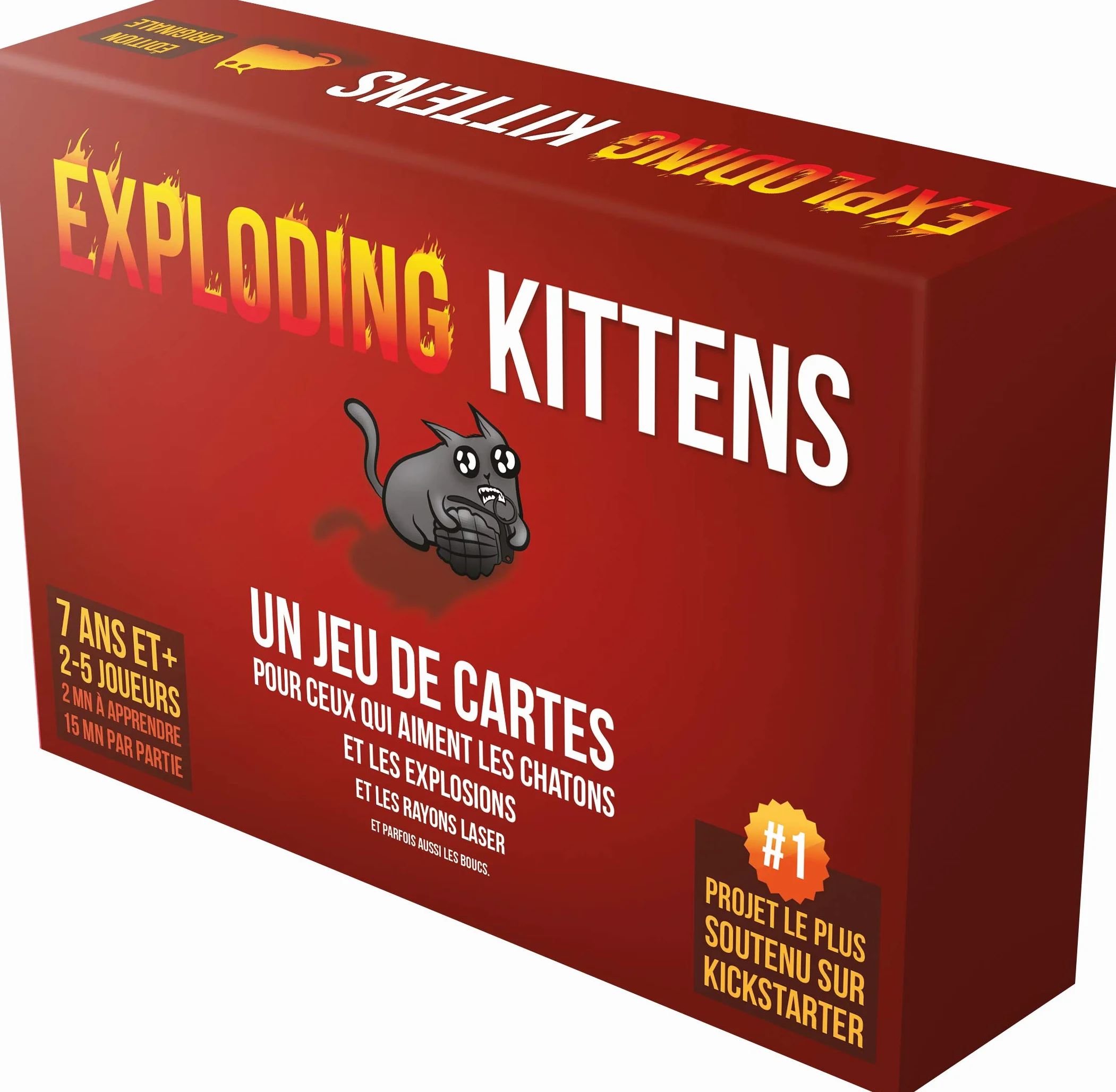 Asmodee Exploding Kittens Jeu de Base - Jeu de Cartes pour Adultes et Enfants dès 7 Ans - 2 à 5 Joueurs - 15 Min