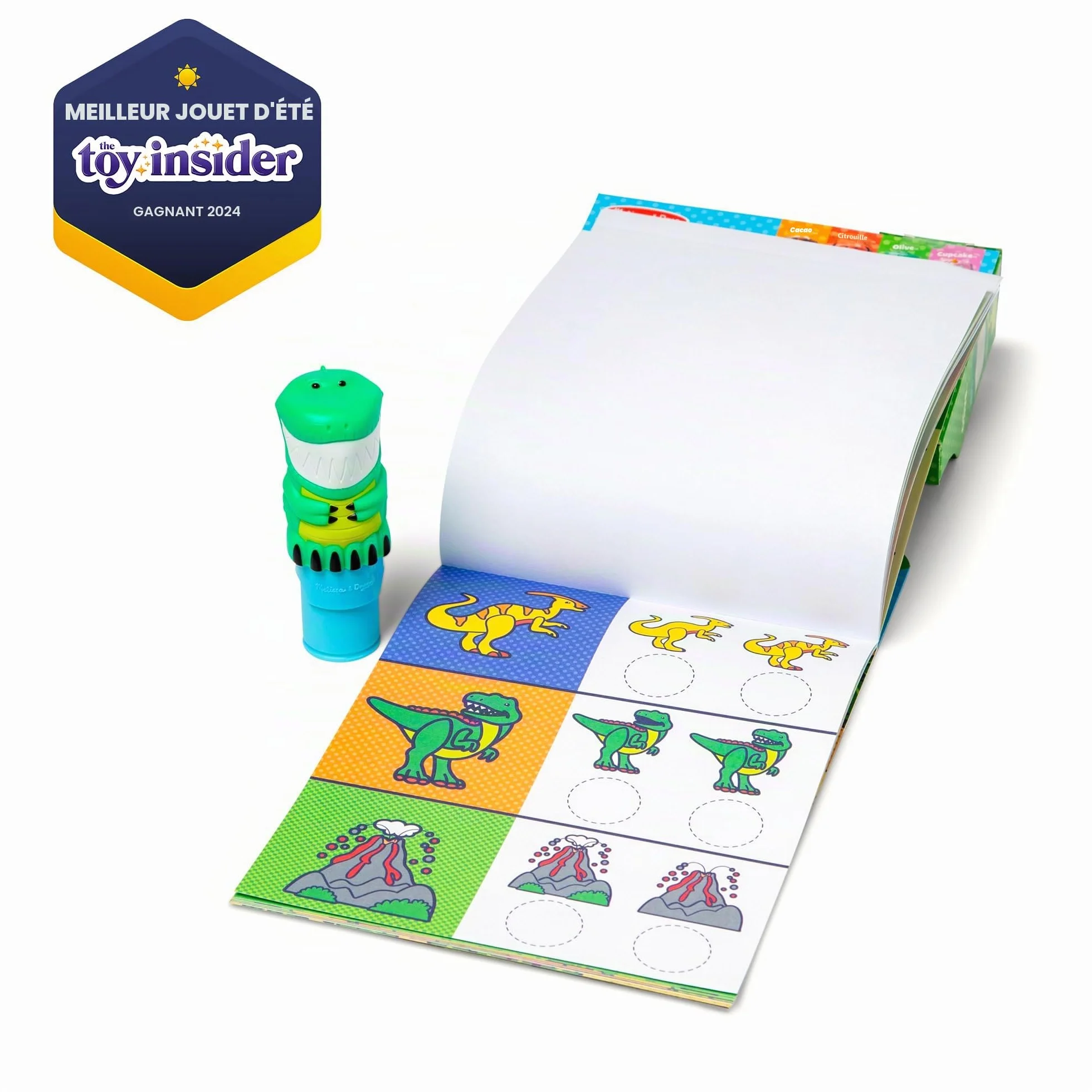 Melissa & Doug Sticker Wow Tamponneuse Dinosaure Bloc D’Activités 300 Autocollants Livre Stickers Activité Manuelle Enfant 3 Ans
