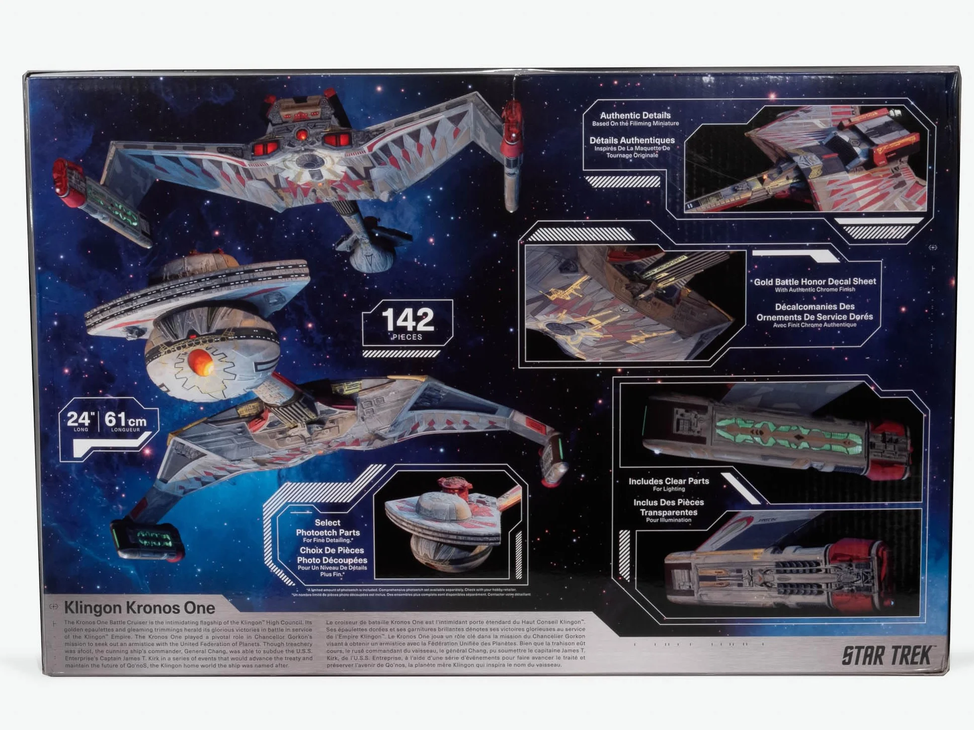 Polar Lights Star Trek 6 The Undiscovered Country Klingon Kronos One Kit de maquette échelle 1:350