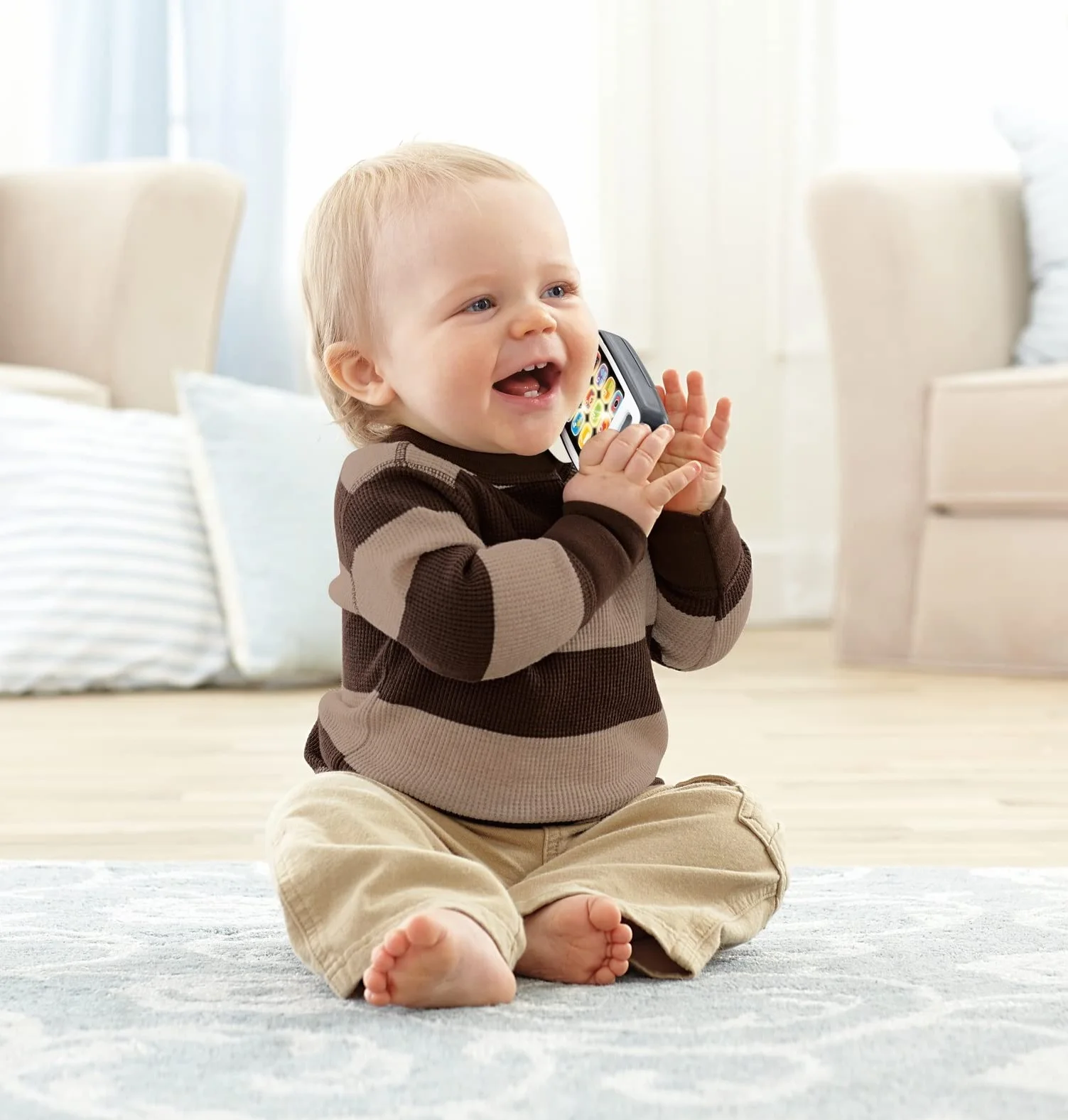 Fisher-Price Mon Téléphone Mobile Jouet Bébé Apprendre Chiffres Calcul Formules Politesse 6 Mois Plus BHB89