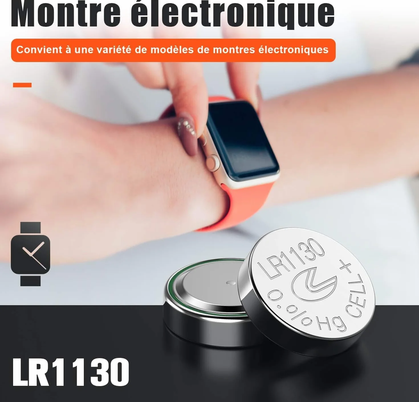 Piles Bouton alcaline LR1130 AG10 - Paquet de 20