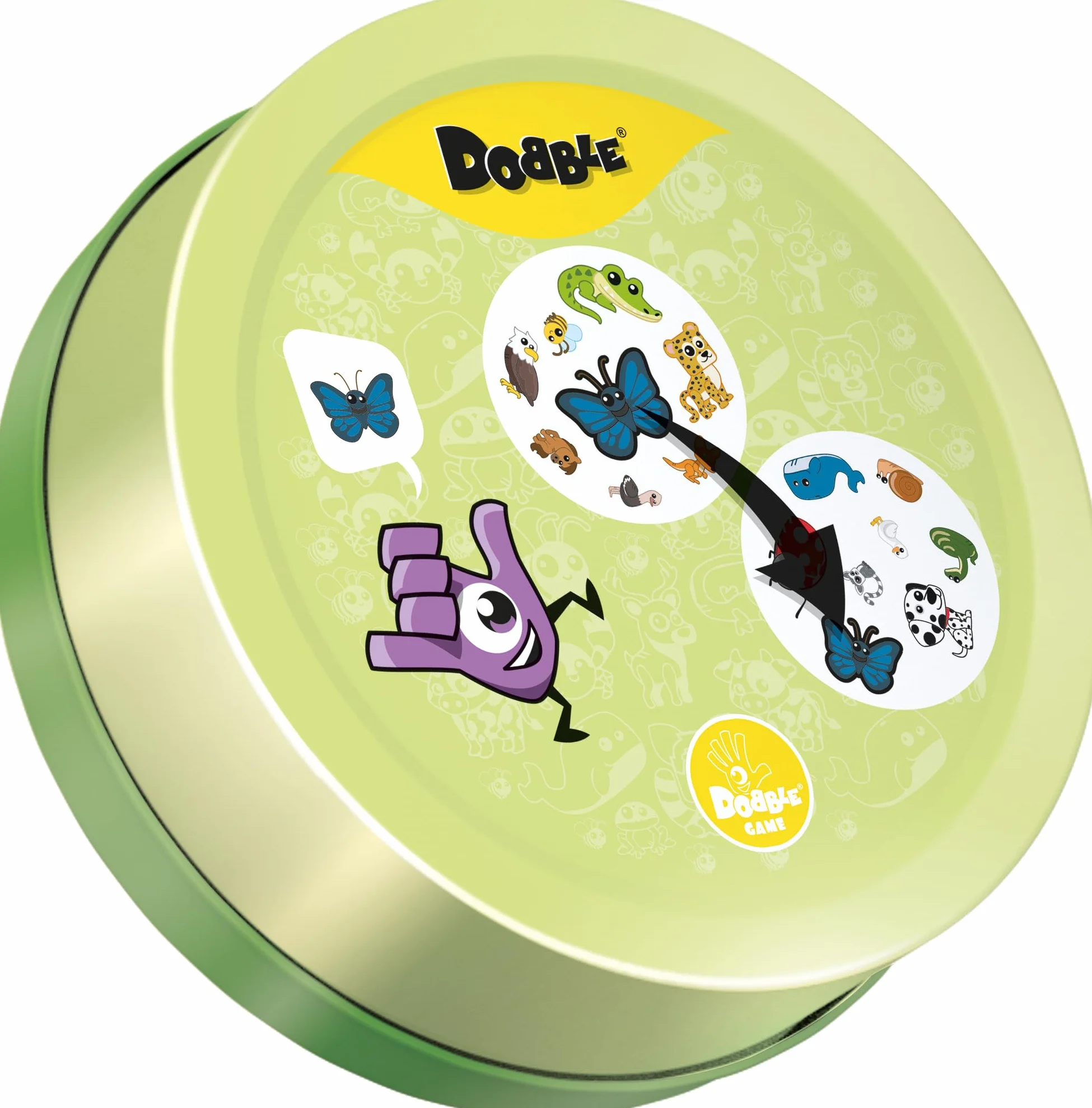 Asmodee Dobble Animaux - Jeu de Cartes pour Enfants dès 4 Ans - Jeu de Rapidité - Boite Métal - 2 à 8 Joueurs - 15 Min
