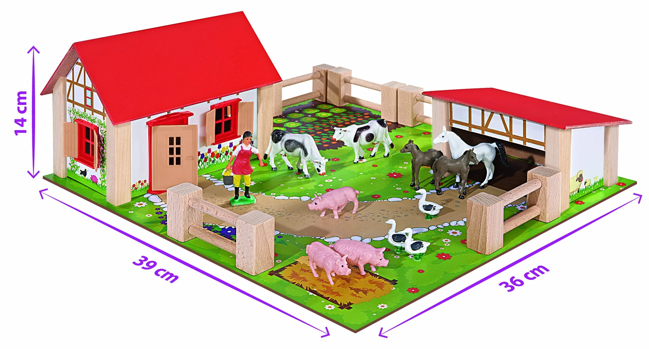 Eichhorn Petite ferme en Bois 21 pièces