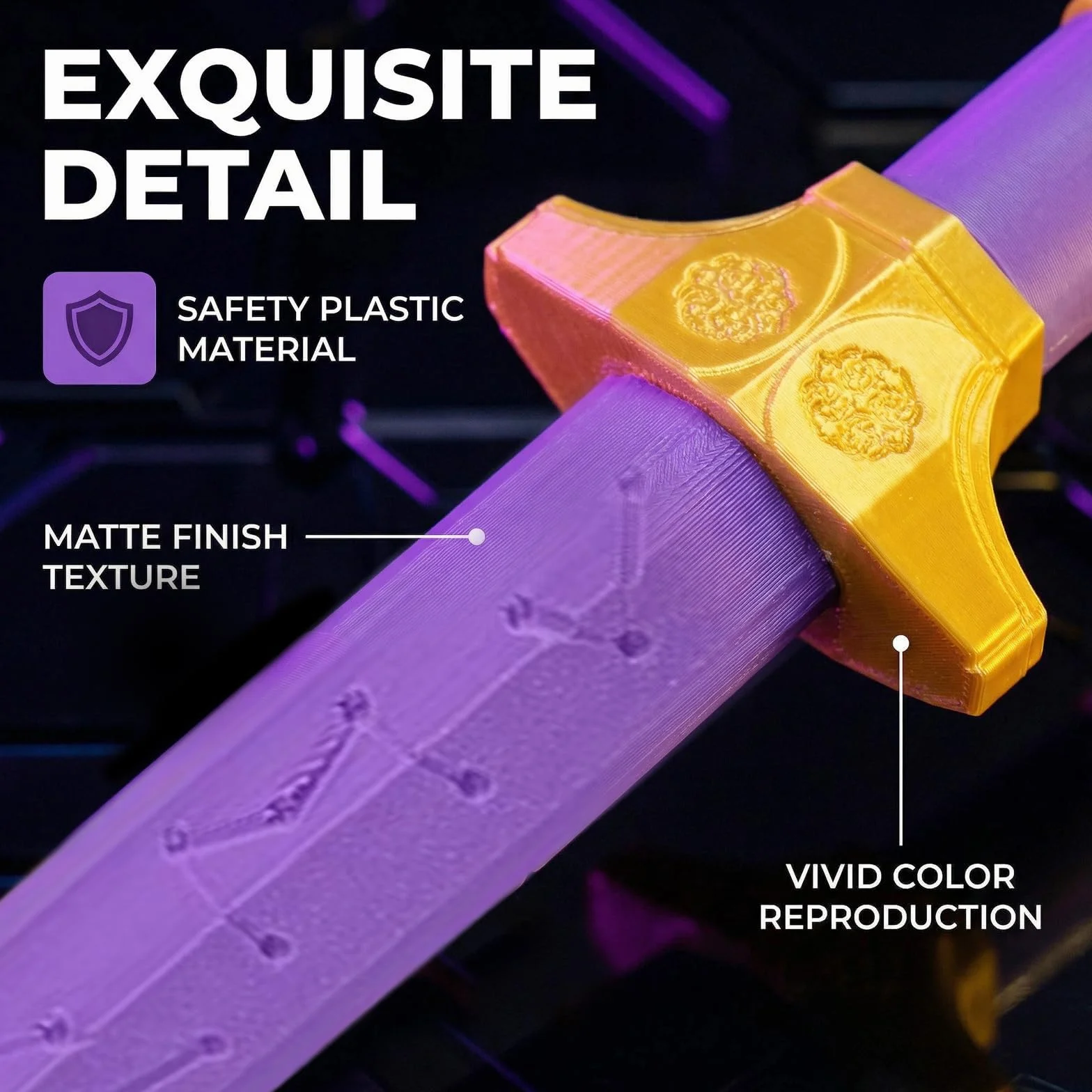 Épée Quatre Tigres Accessoires de Cosplay Anime pour Enfants
