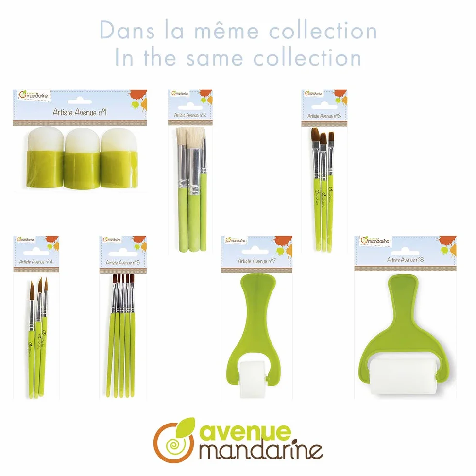 MY MANDARINE Lot de 3 Tampons en Mousse
