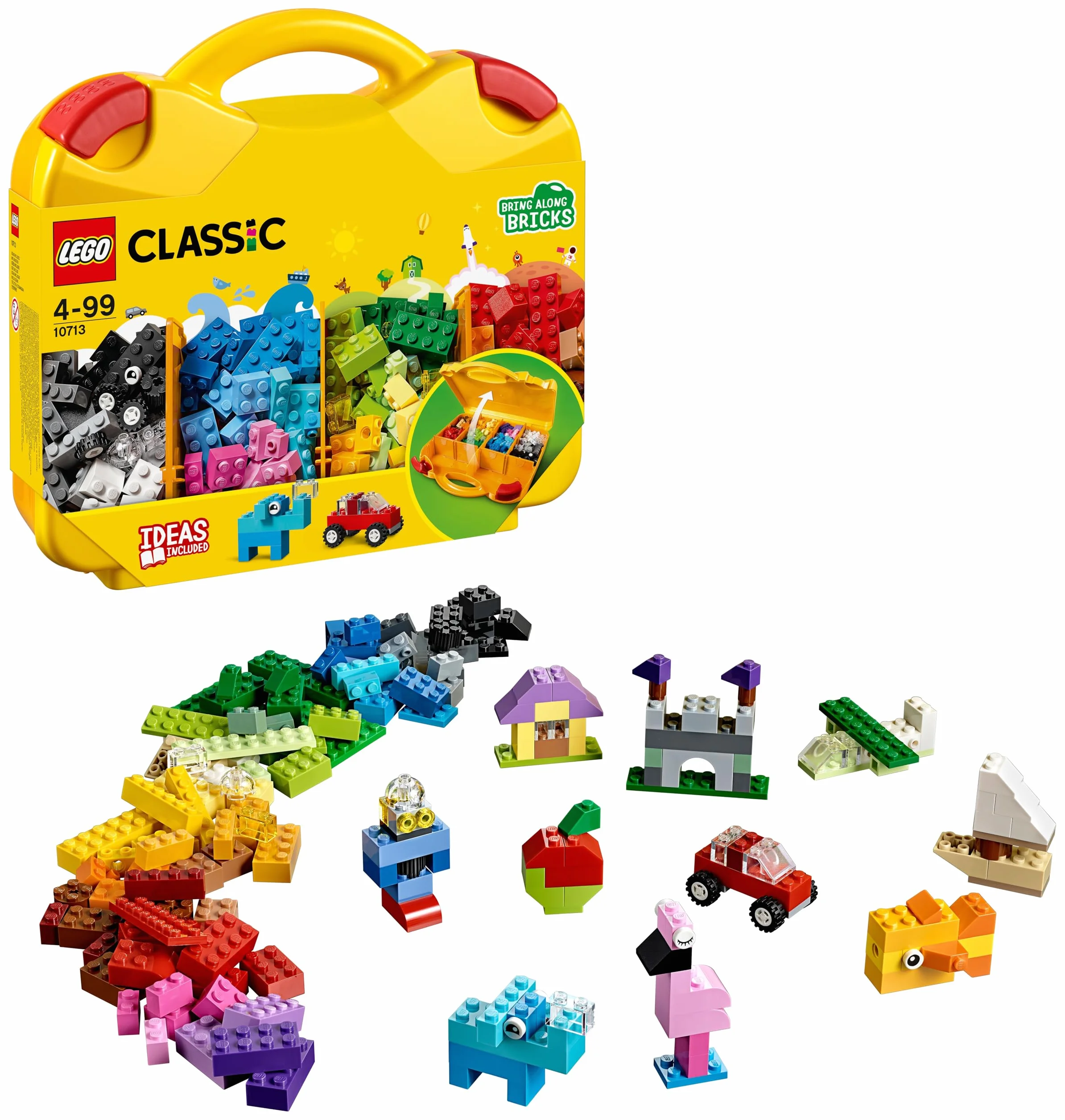 LEGO 10713 Classic Valisette de Construction, Boîte de Rangement de Briques