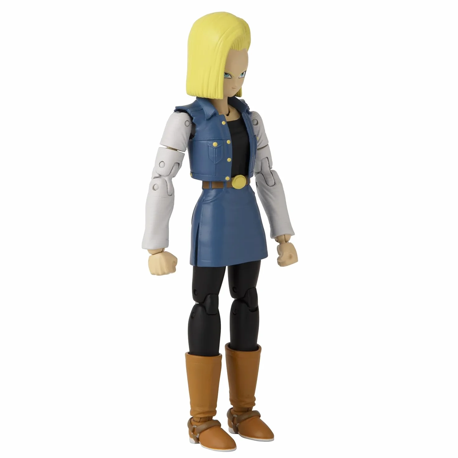 BANDAI Dragon Ball Super Figurine Dragon Star 17 cm Android 18 Articulée Cyborg Jouet 4 Ans+